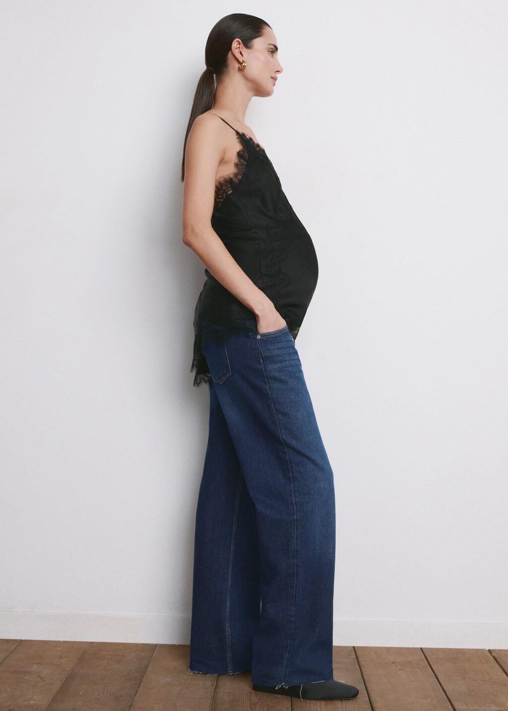 Mango Wide leg maternity jeans