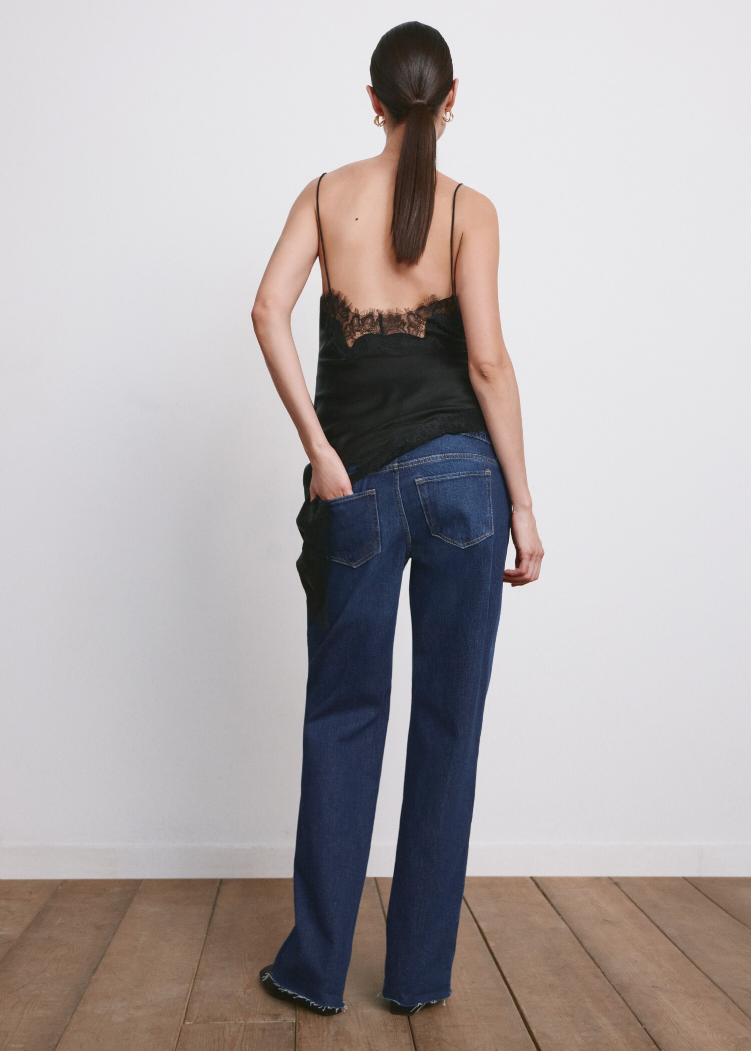 Wide leg maternity jeans - Details of the article 6