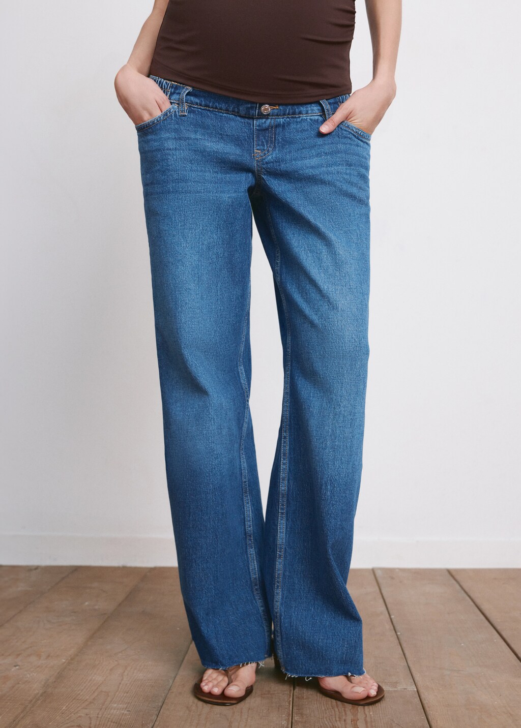 Wide leg maternity jeans - image 3