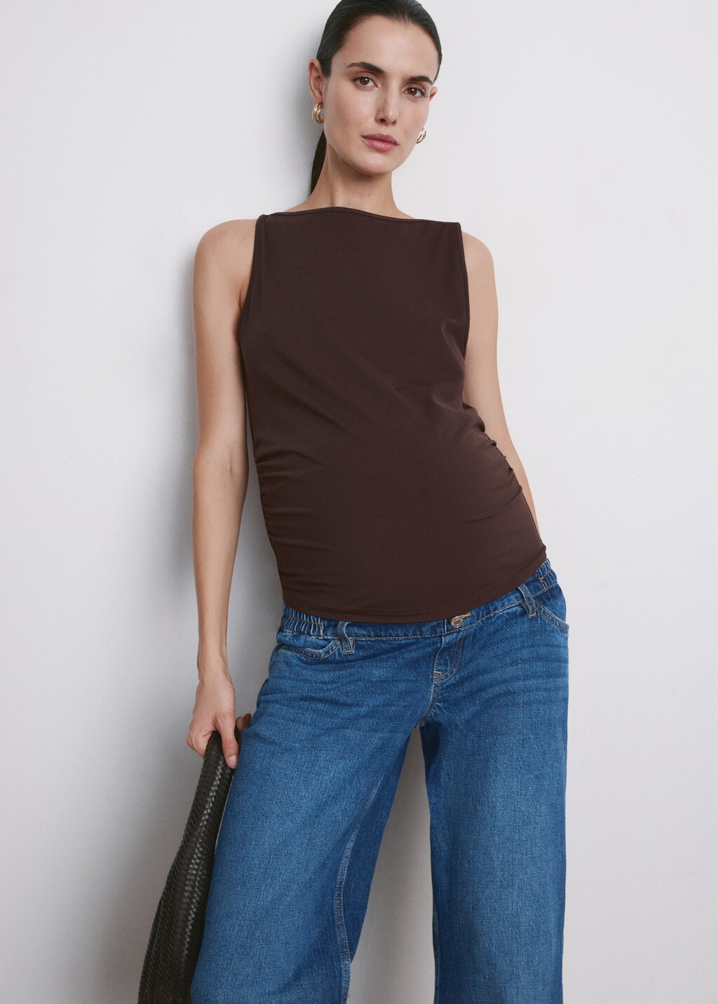 Wide leg maternity jeans - image 5