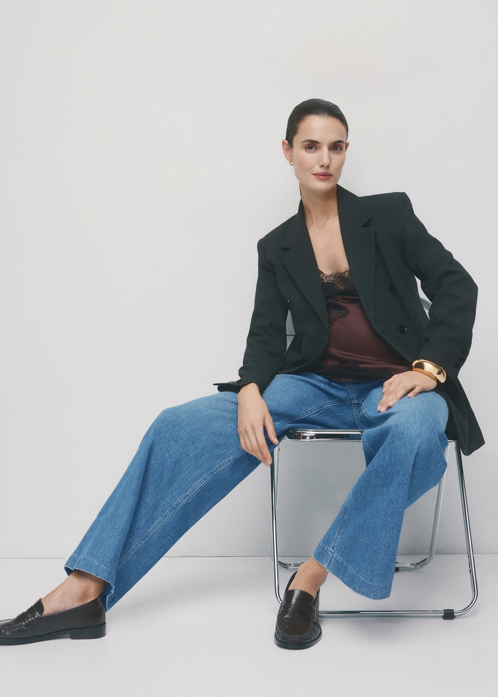 Mango Wide leg maternity jeans
