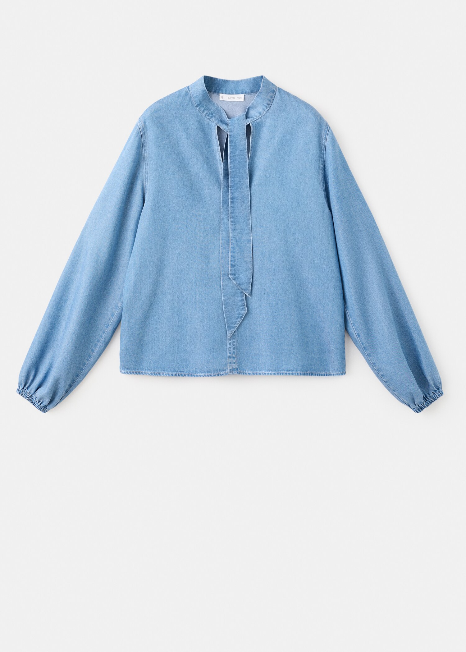 Lyocell blouse with bow - Article without model