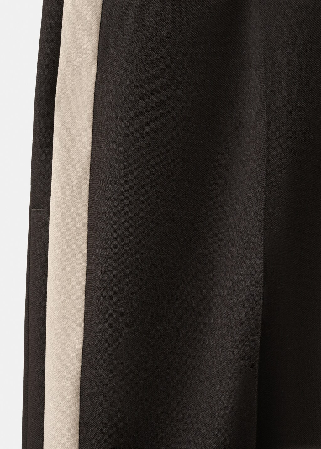 Wide leg trousers with contrast stripe - image 4