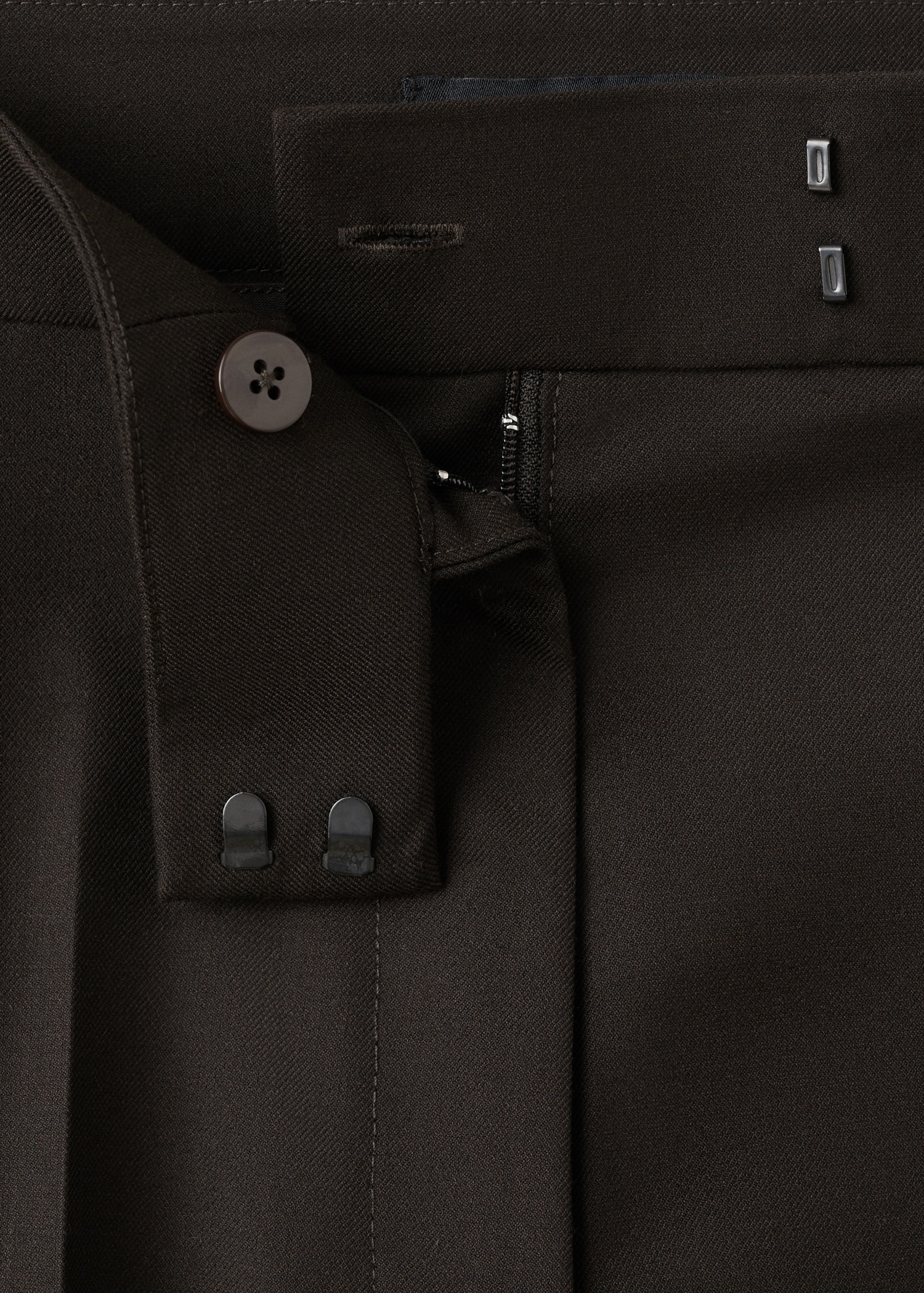 Wide-leg trousers with contrasting stripe - Details of the article 8