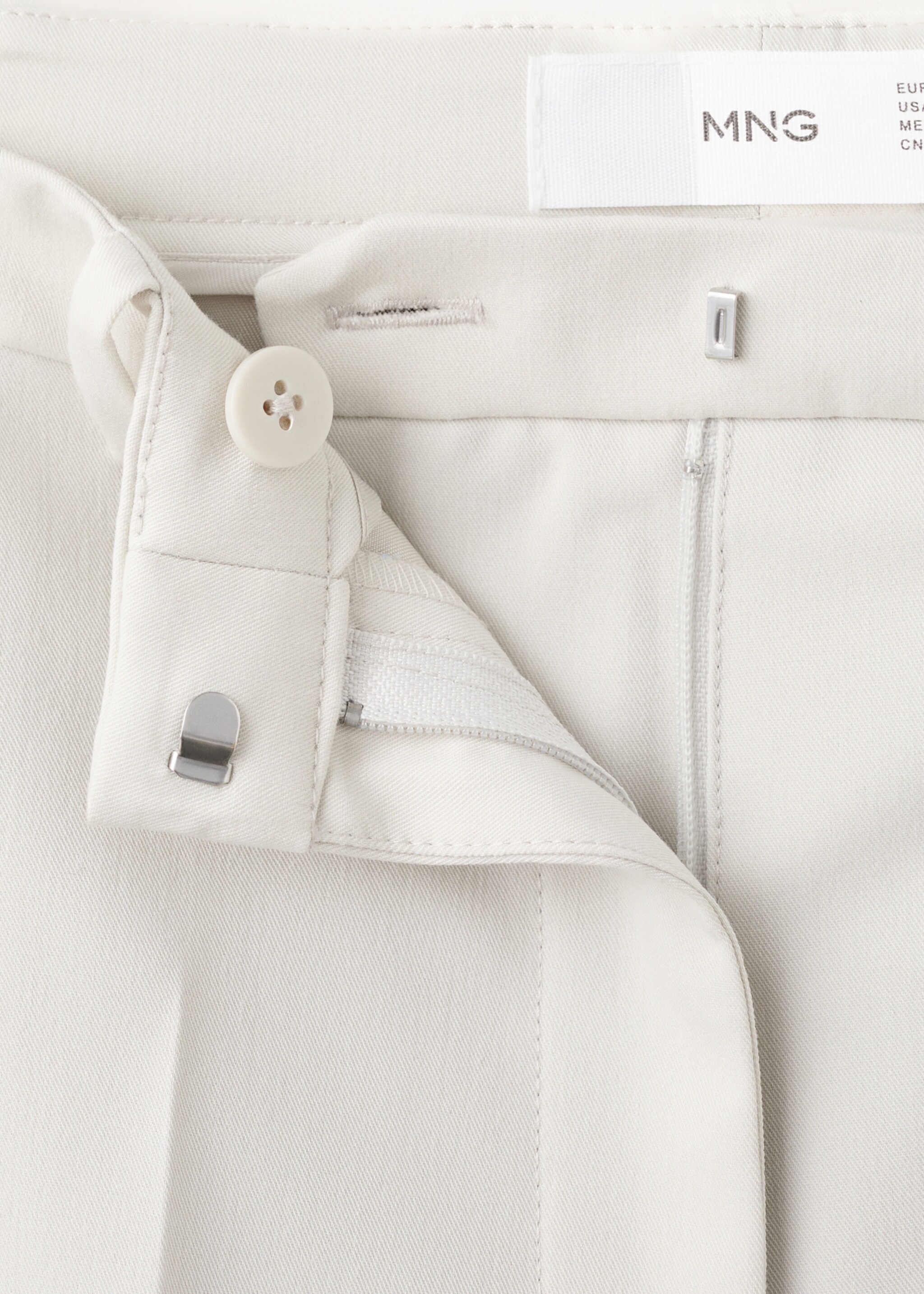 Pantalon droit costume - Détail de l'article 8, Gris clair/pastel. Ref: 27021297-00.