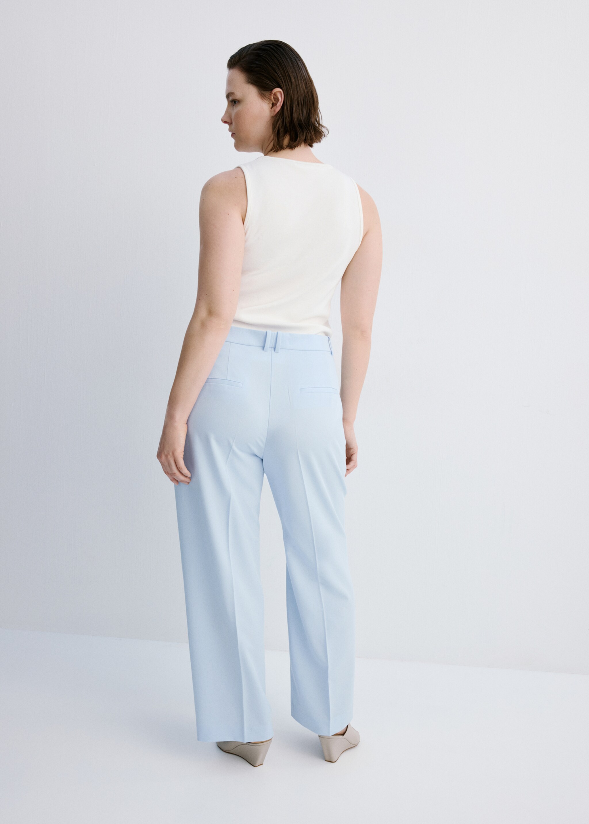 Pantalon droit costume - Détail de l'article 4, Bleu. Ref: 27021297-00.