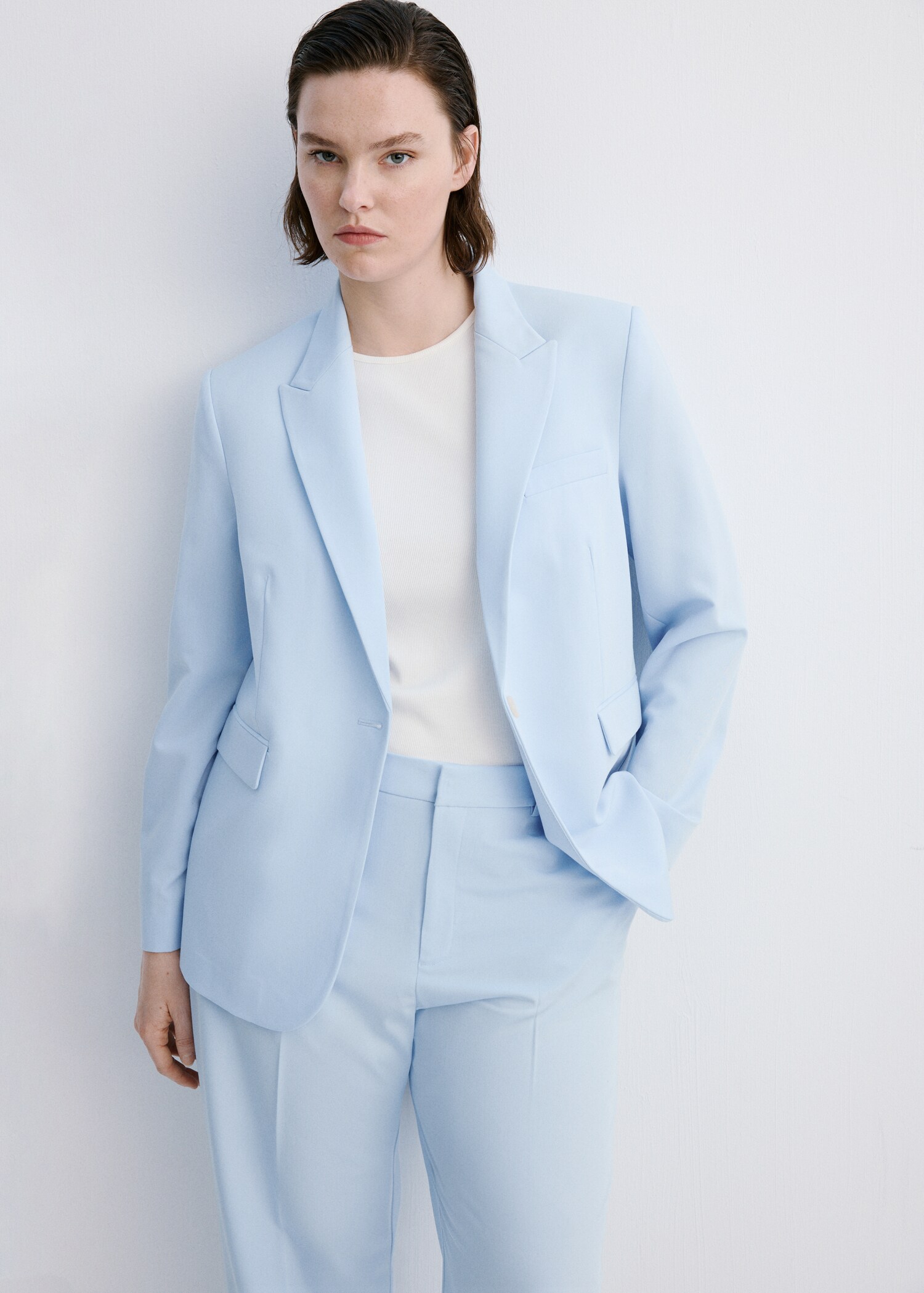 Straight suit trousers - Details of the article 5