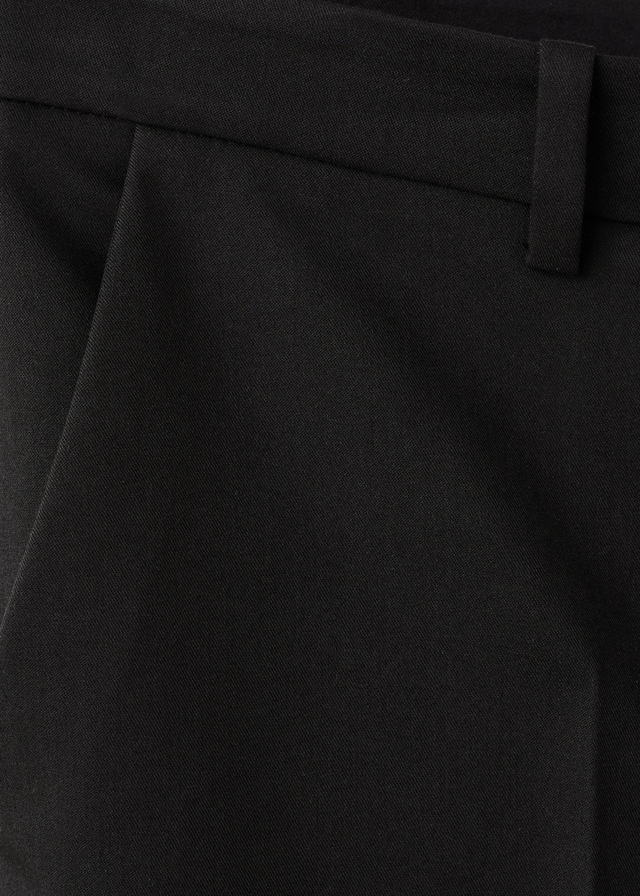 Straight suit trousers - Details of the article 0, Black. Ref: 27021297-00.