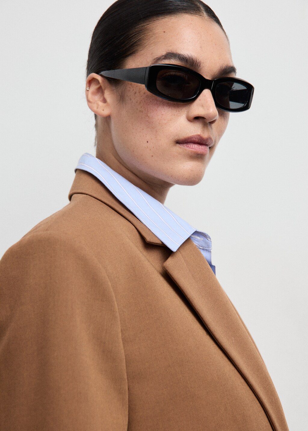 Mango Straight suit jacket with lapel pockets