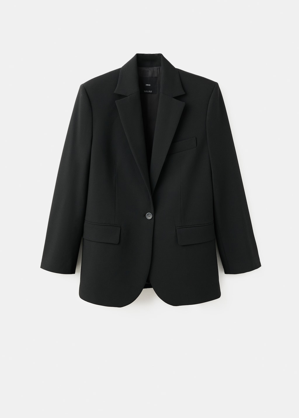 Mango Straight suit jacket with lapel pockets