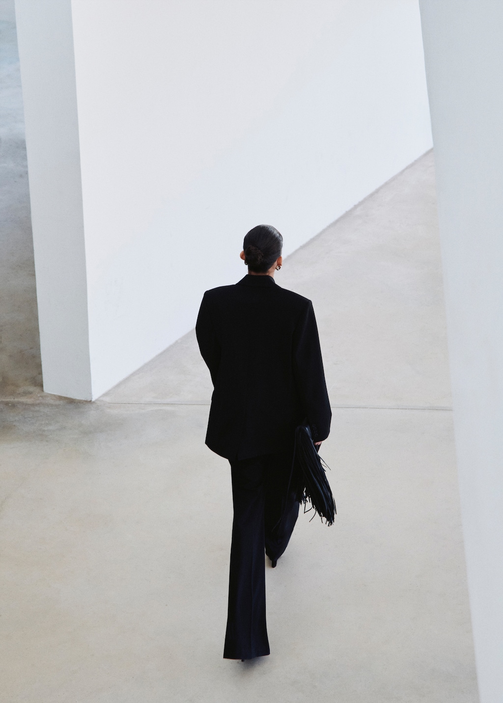 Mango Straight suit jacket with lapel pockets