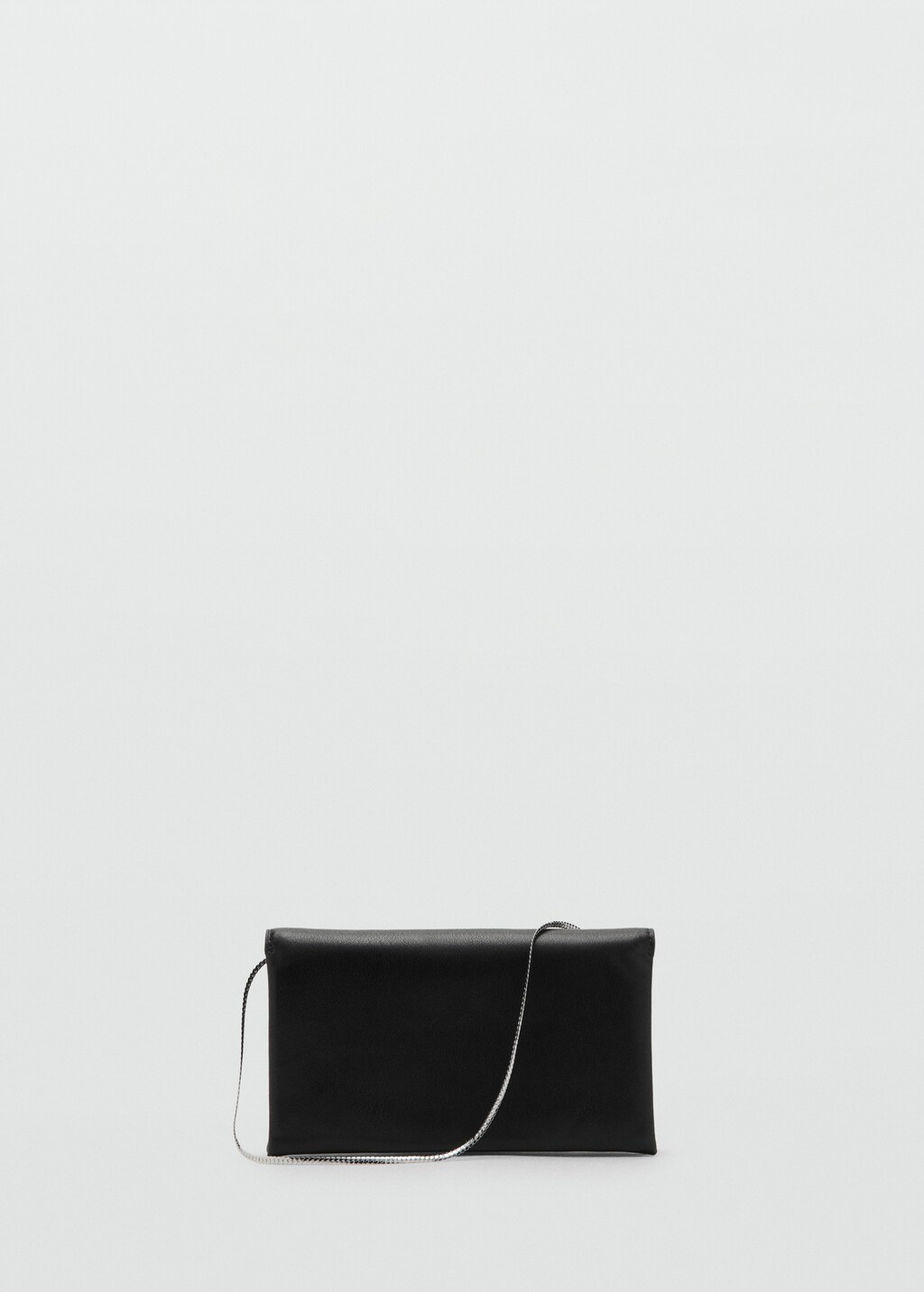 Leather shoulder bag with chain - image 2