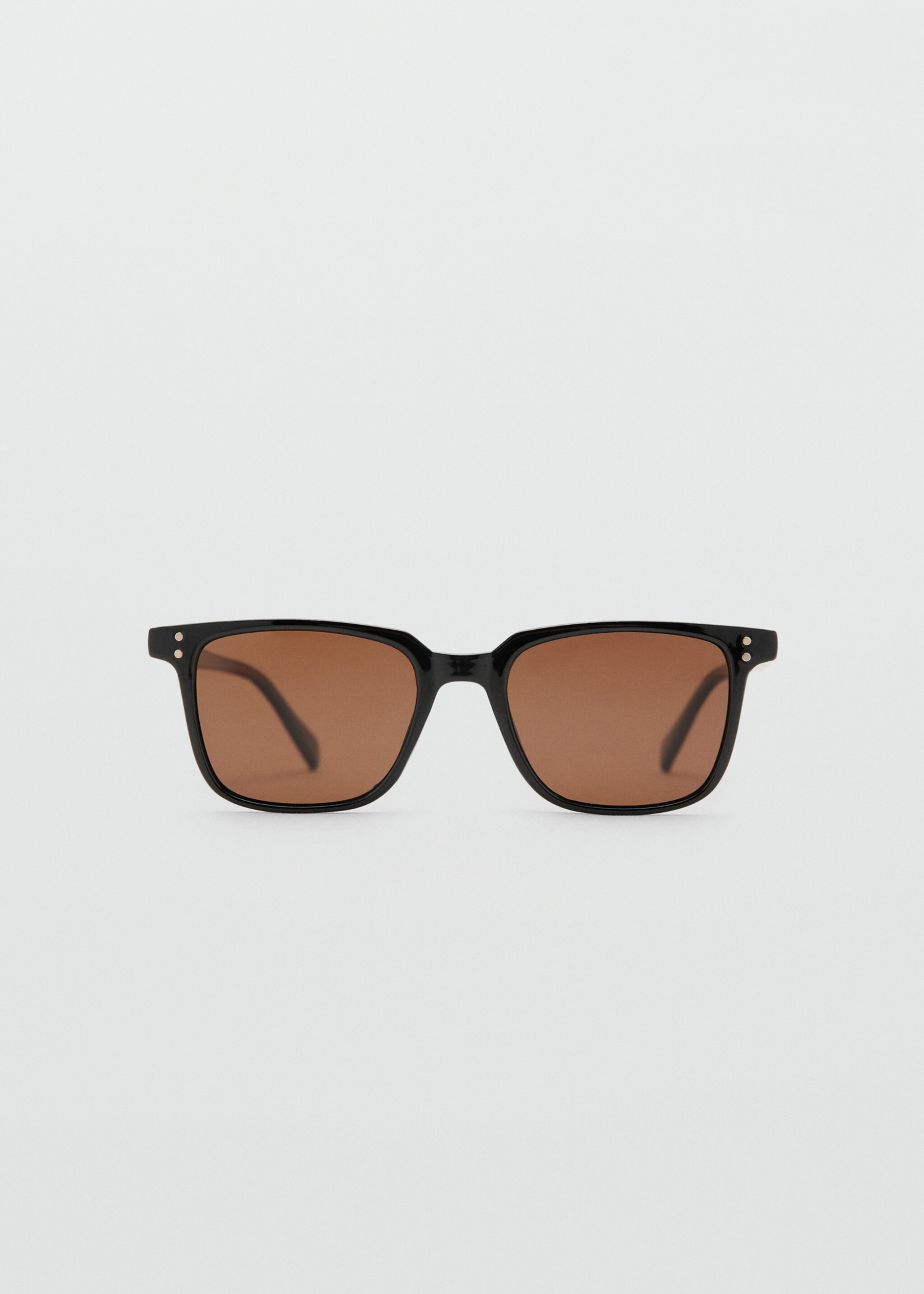 Rectangular-frame sunglasses - Article without model, Black. Ref: 27021304-00.