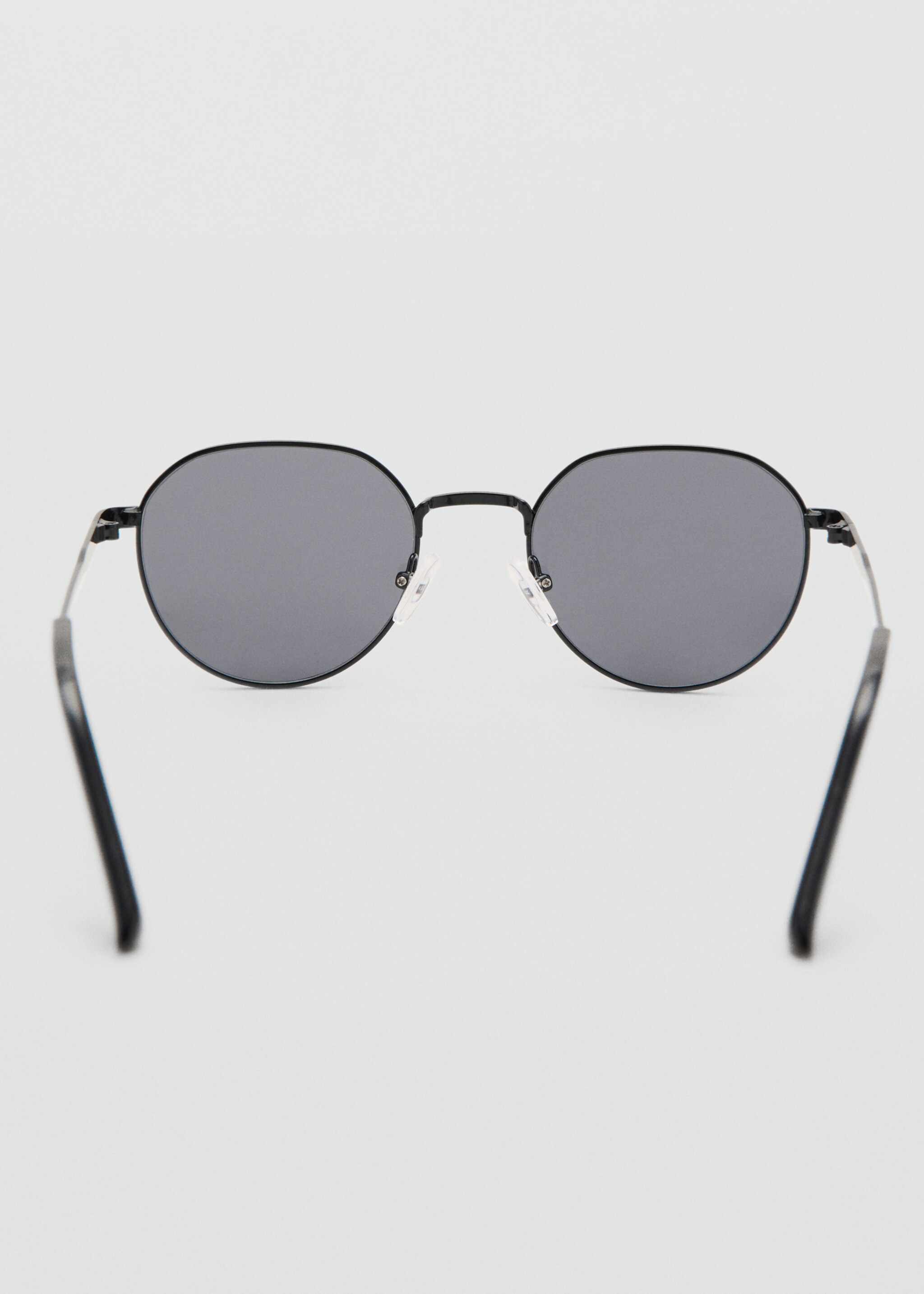 Round Metal Sunglasses - Details of the article 1, Black. Ref: 27021306-00.