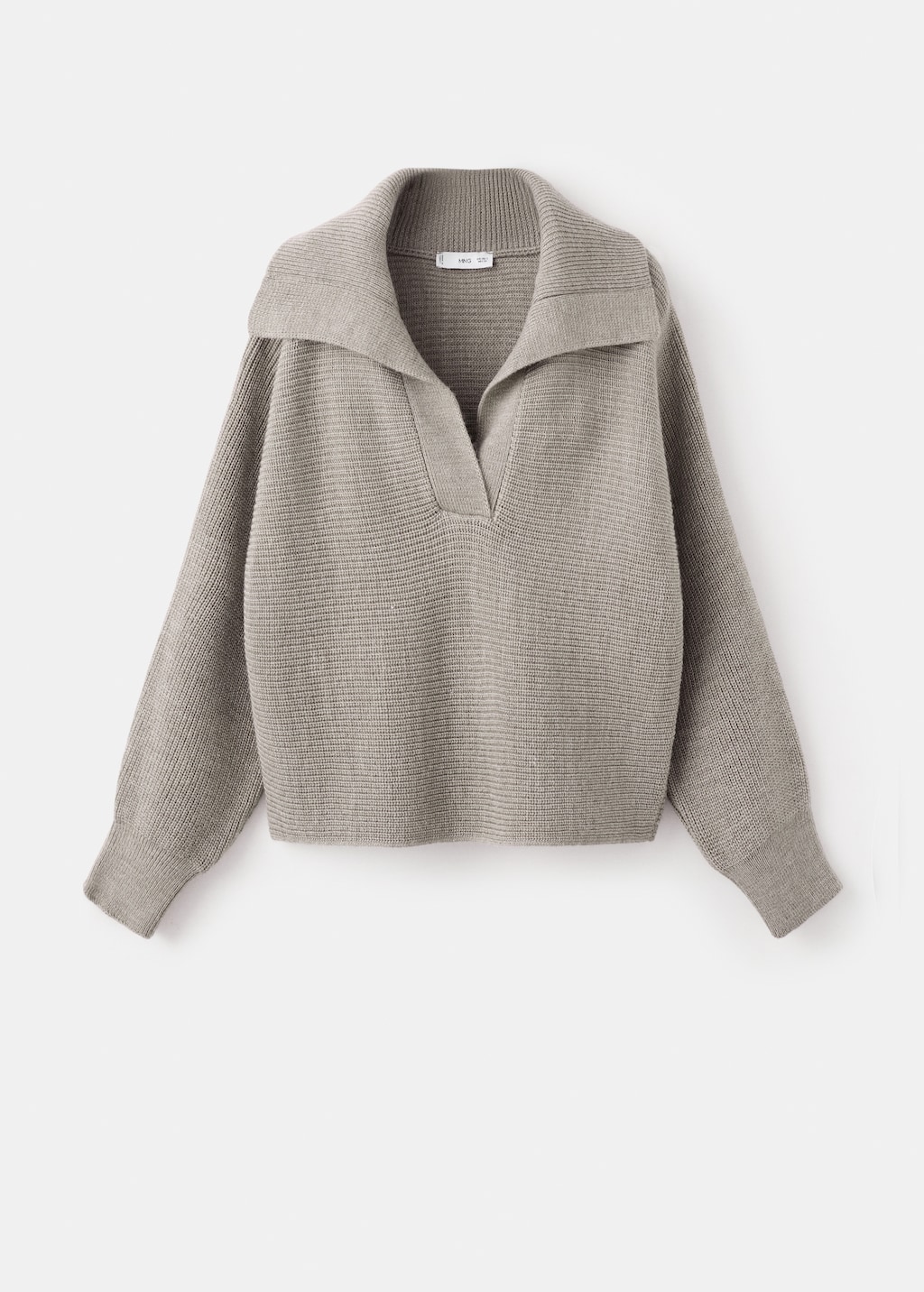 Mango Polo-neck ribbed sweater