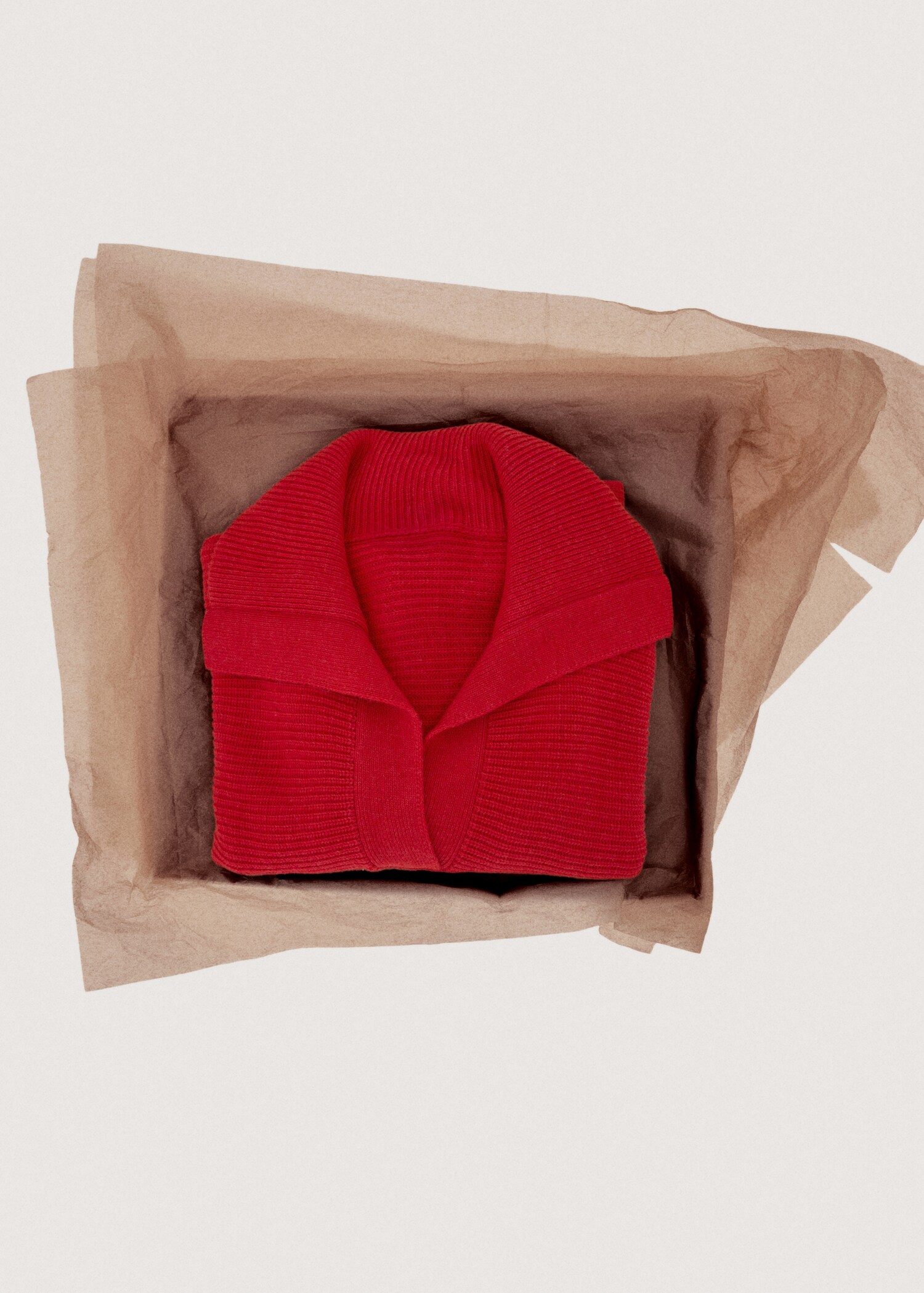 Polo-neck ribbed sweater - Details of the article 7