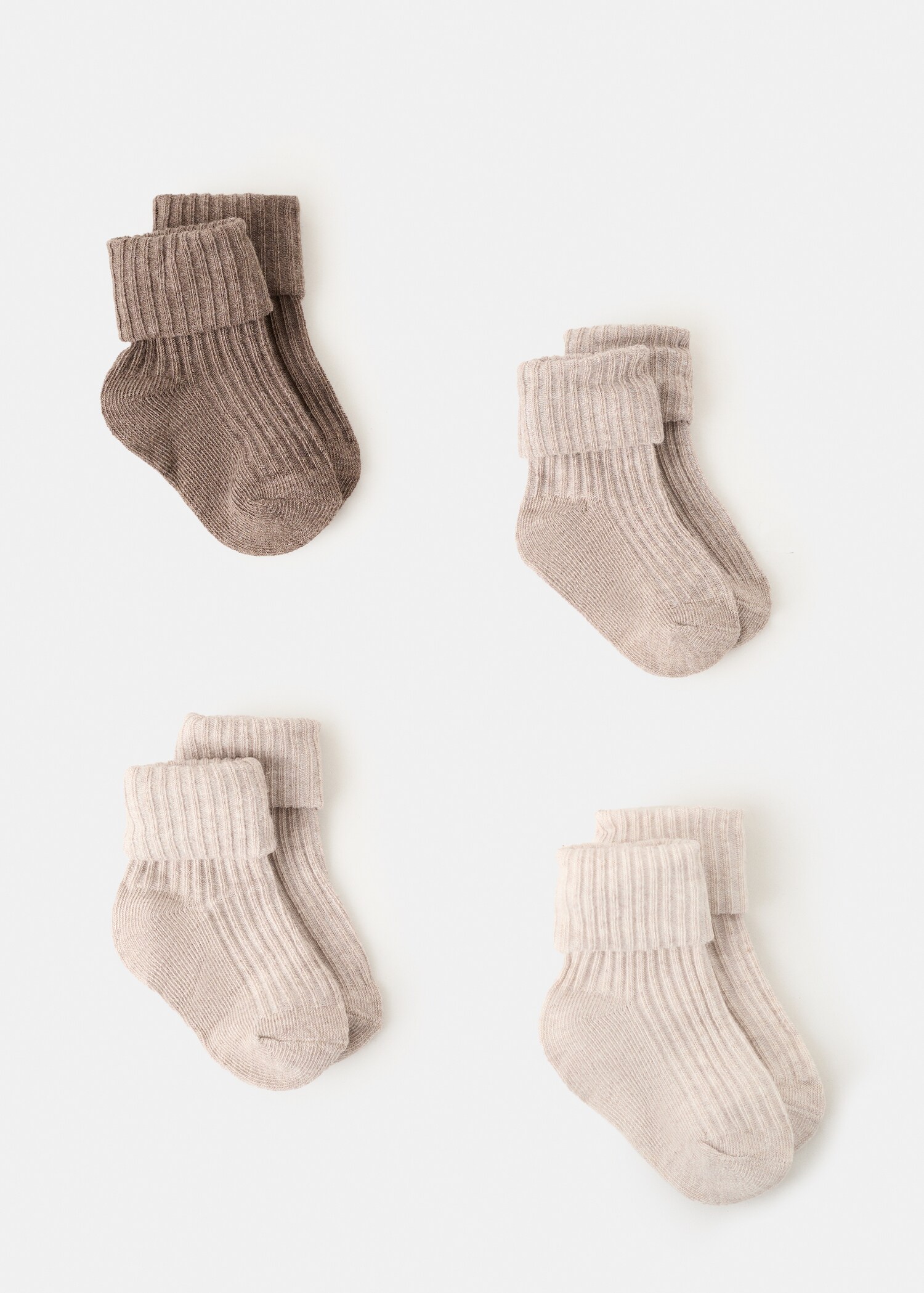 4 pack ribbed socks - Article without model