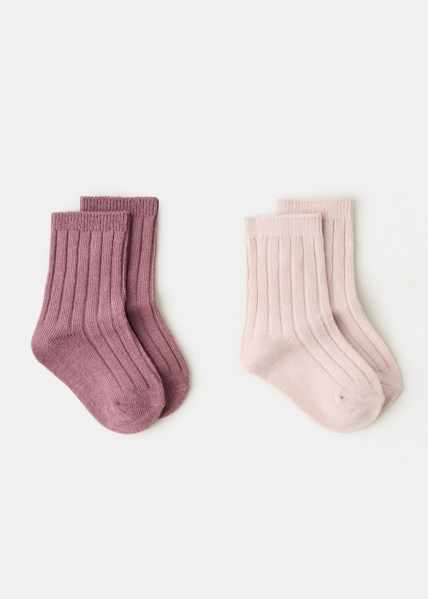 2 pack knee-length ribbed socks - Article without model