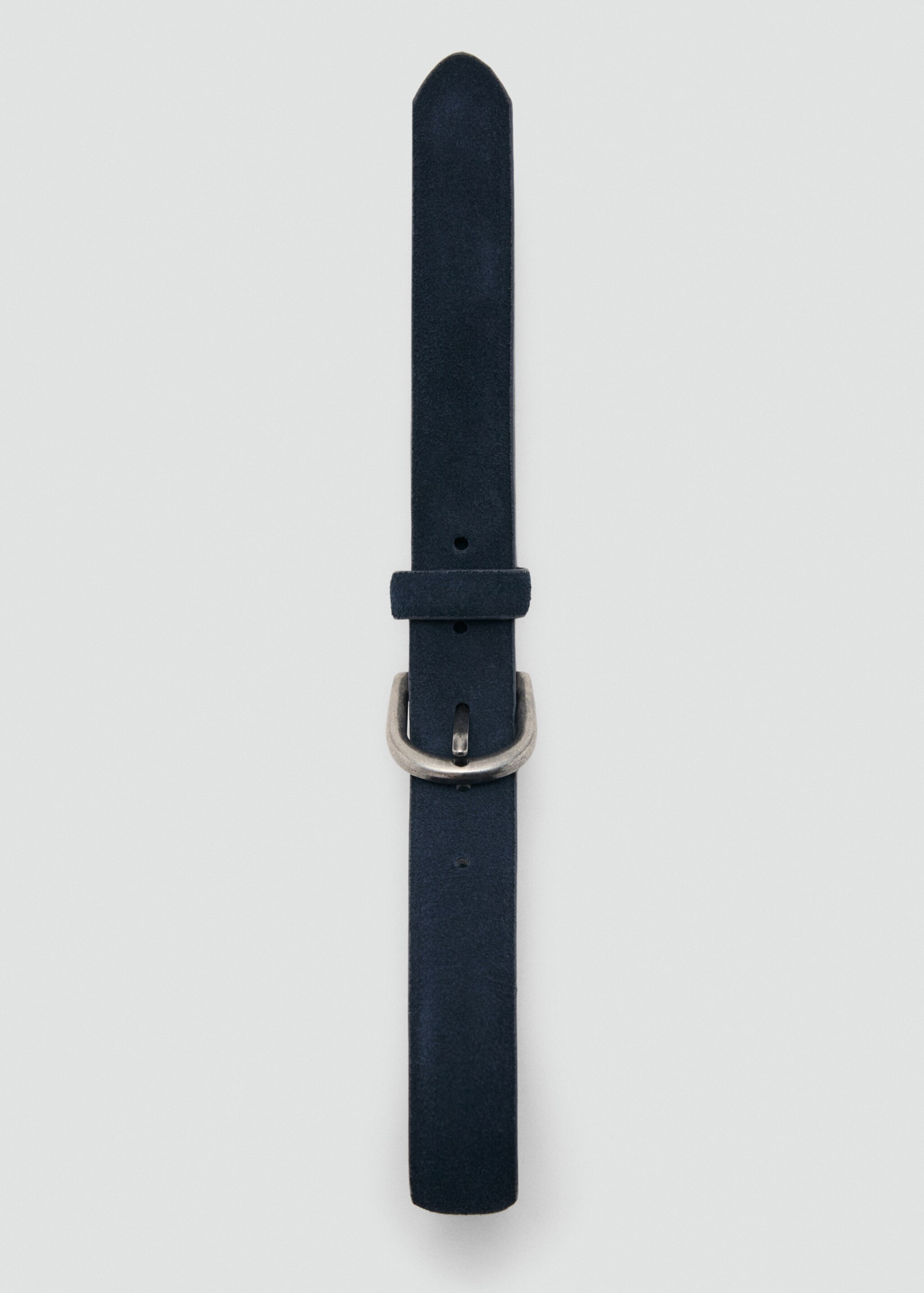 Leather belt - Details of the article 2, Navy. Ref: 27021312-00.