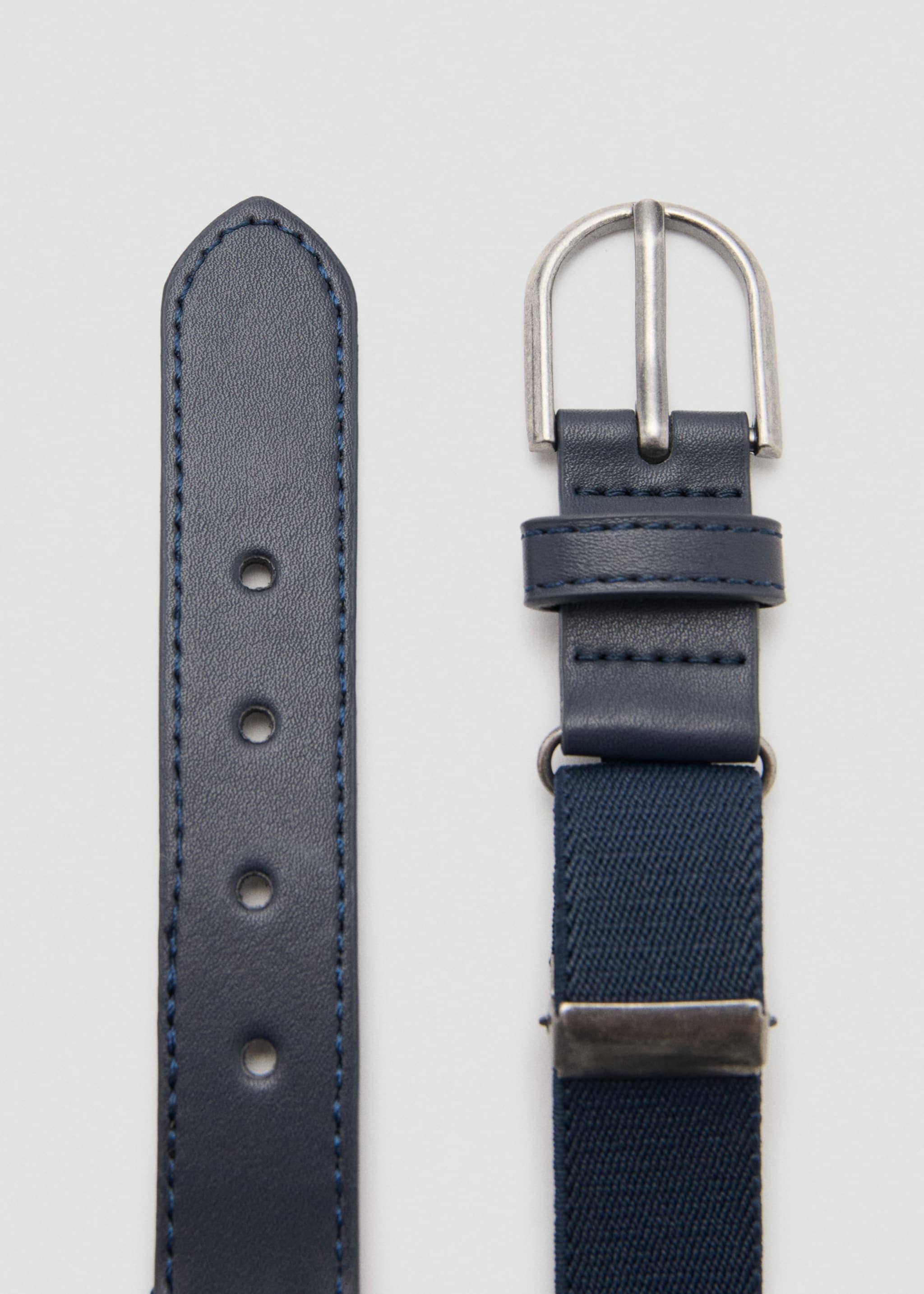 Appliqué elastic belt - Medium plane, Navy. Ref: 27021316-00.