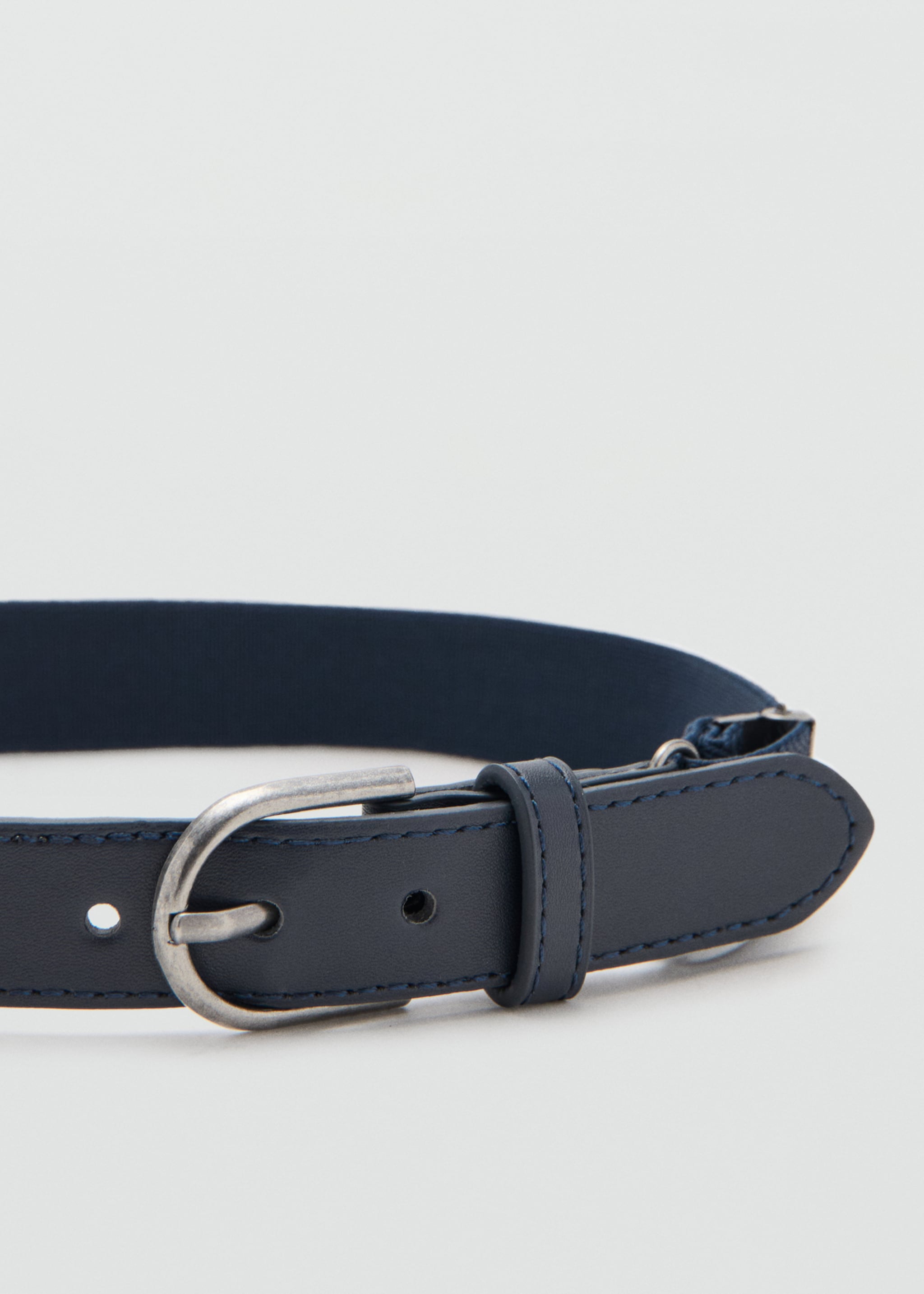 Appliqué elastic belt - Details of the article 1, Navy. Ref: 27021316-00.
