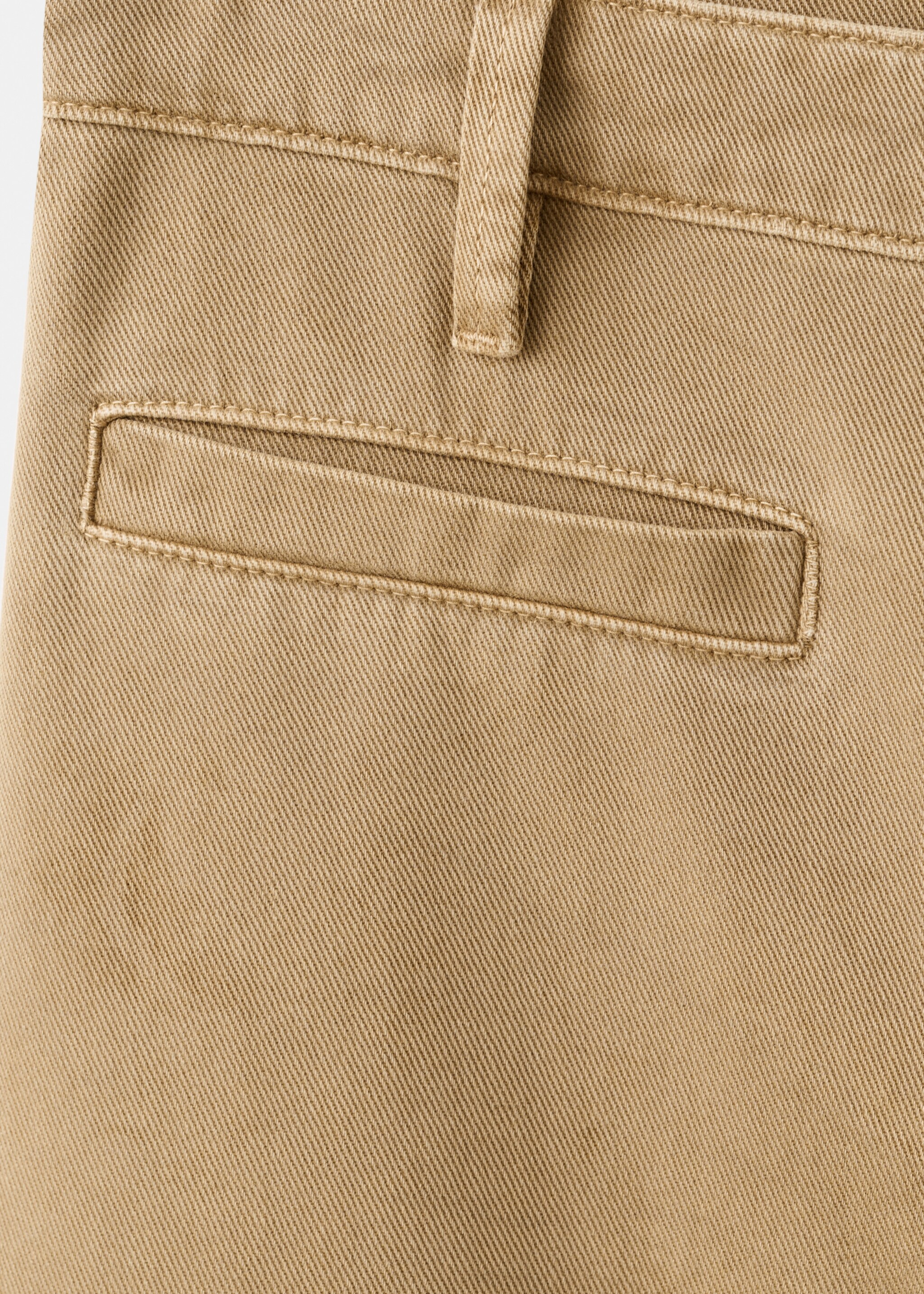 Balloon jeans with welt pockets - Details of the article 0, Caramel. Ref: 27021317-00.