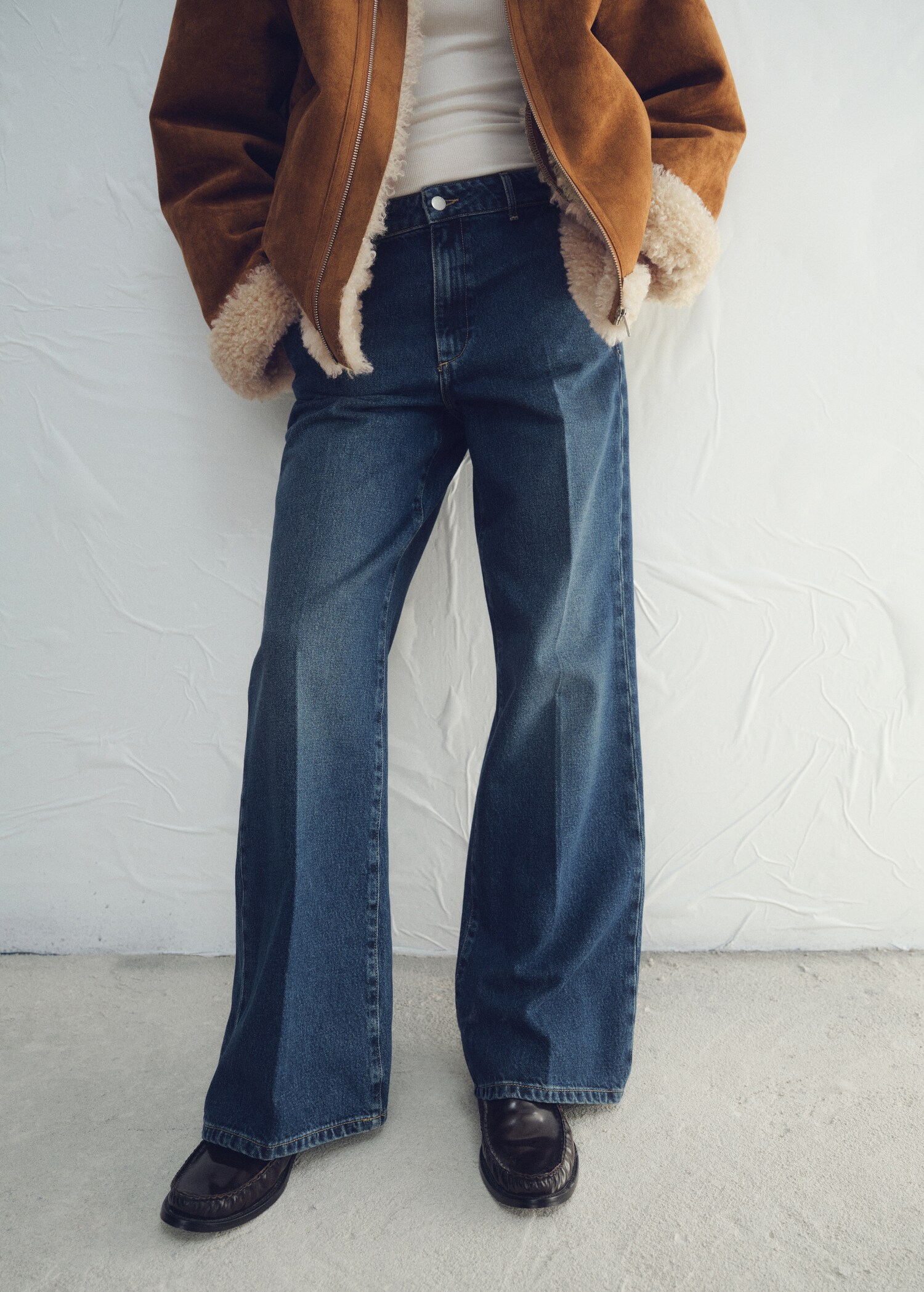 Jean large taille normale - Plan moyen