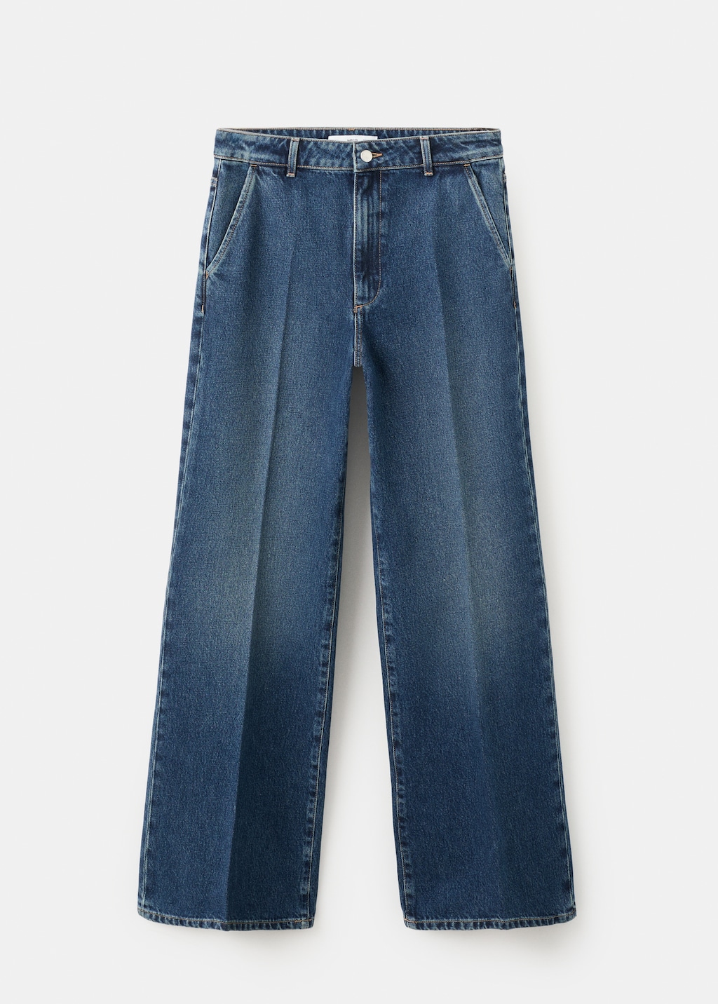 Wide leg mid-rise jeans - image 2