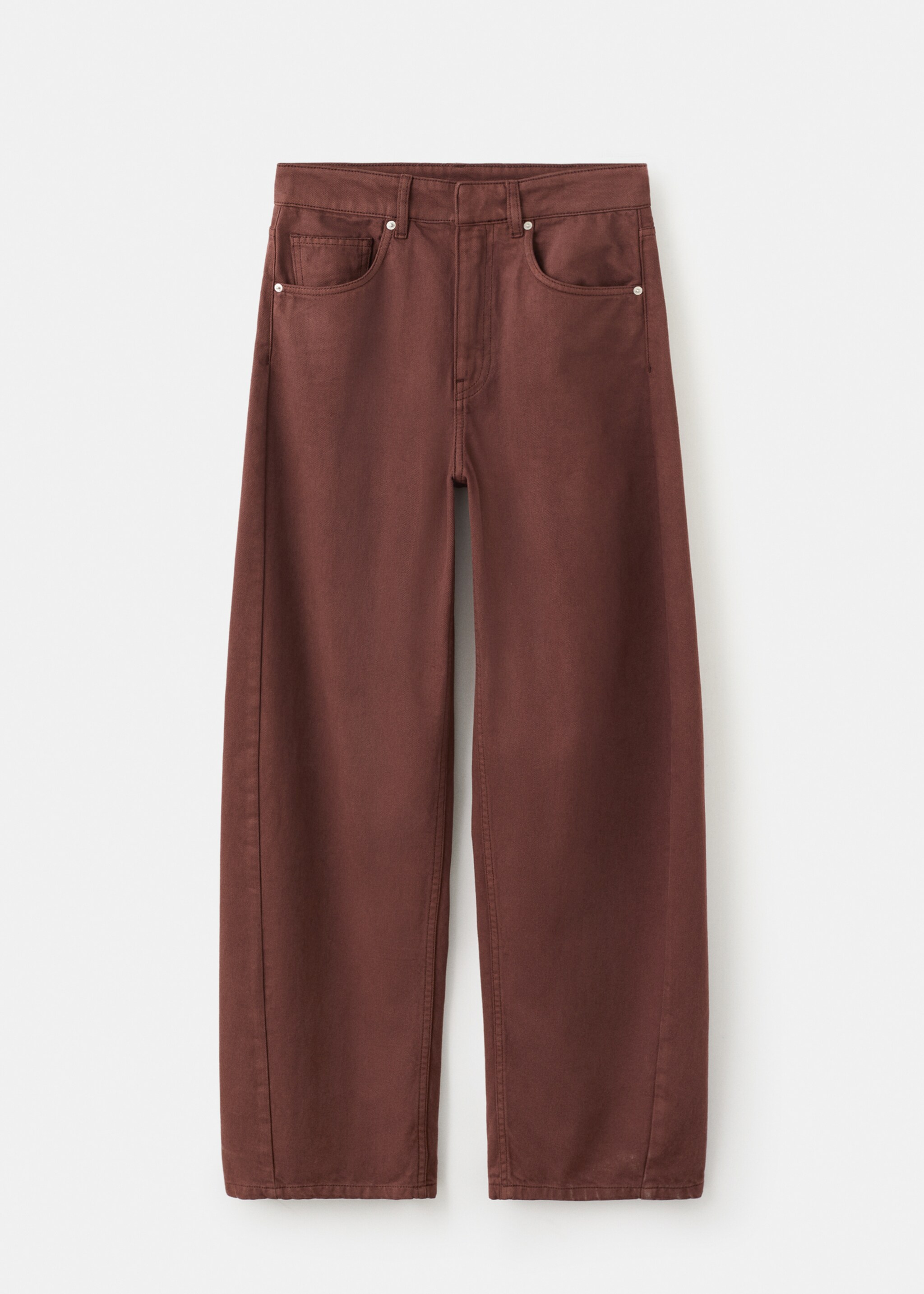 Mid-rise balloon jeans - Article without model, Burnt Orange. Ref: 27021319-00.