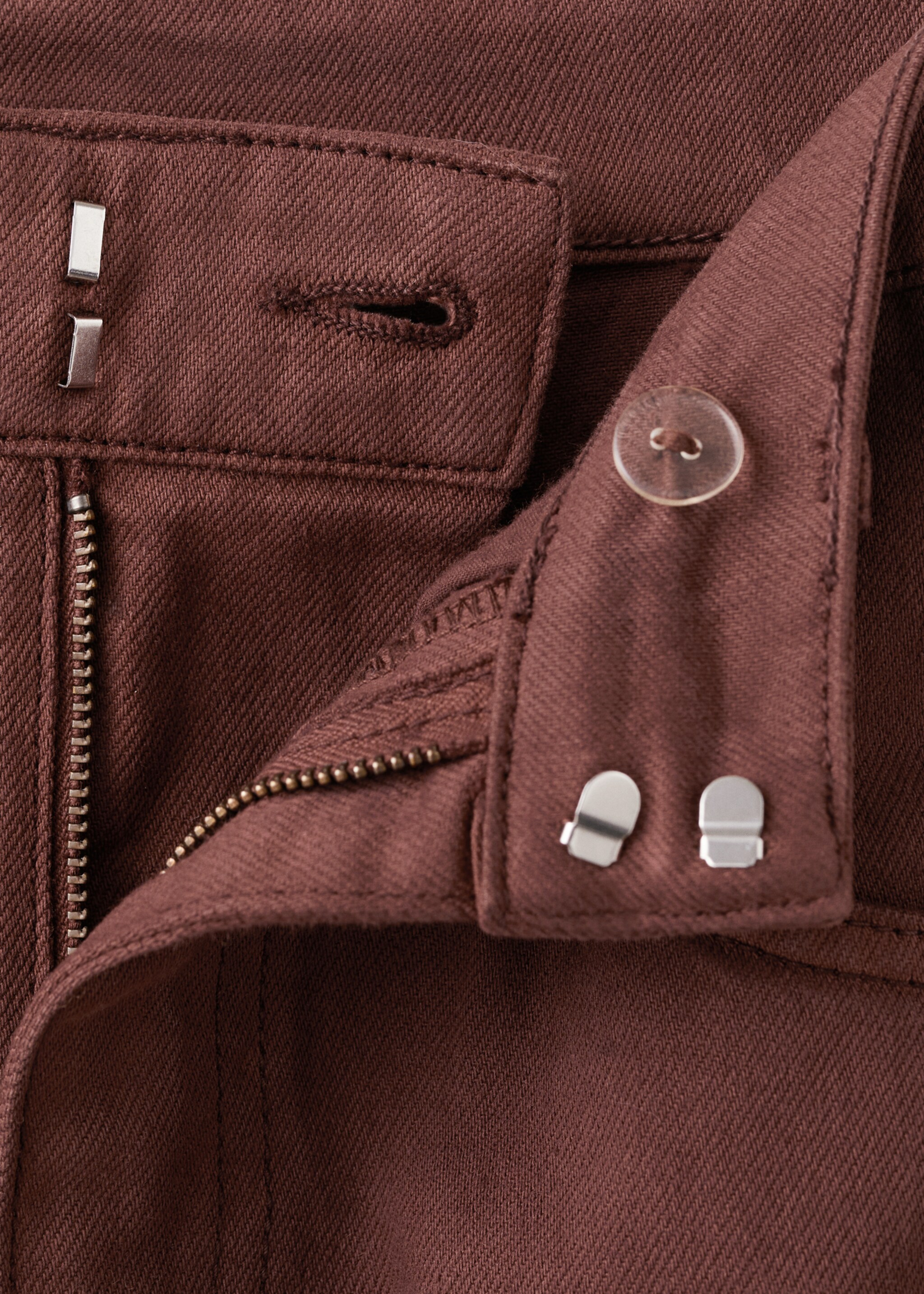 Mid-rise balloon jeans - Details of the article 8, Burnt Orange. Ref: 27021319-00.