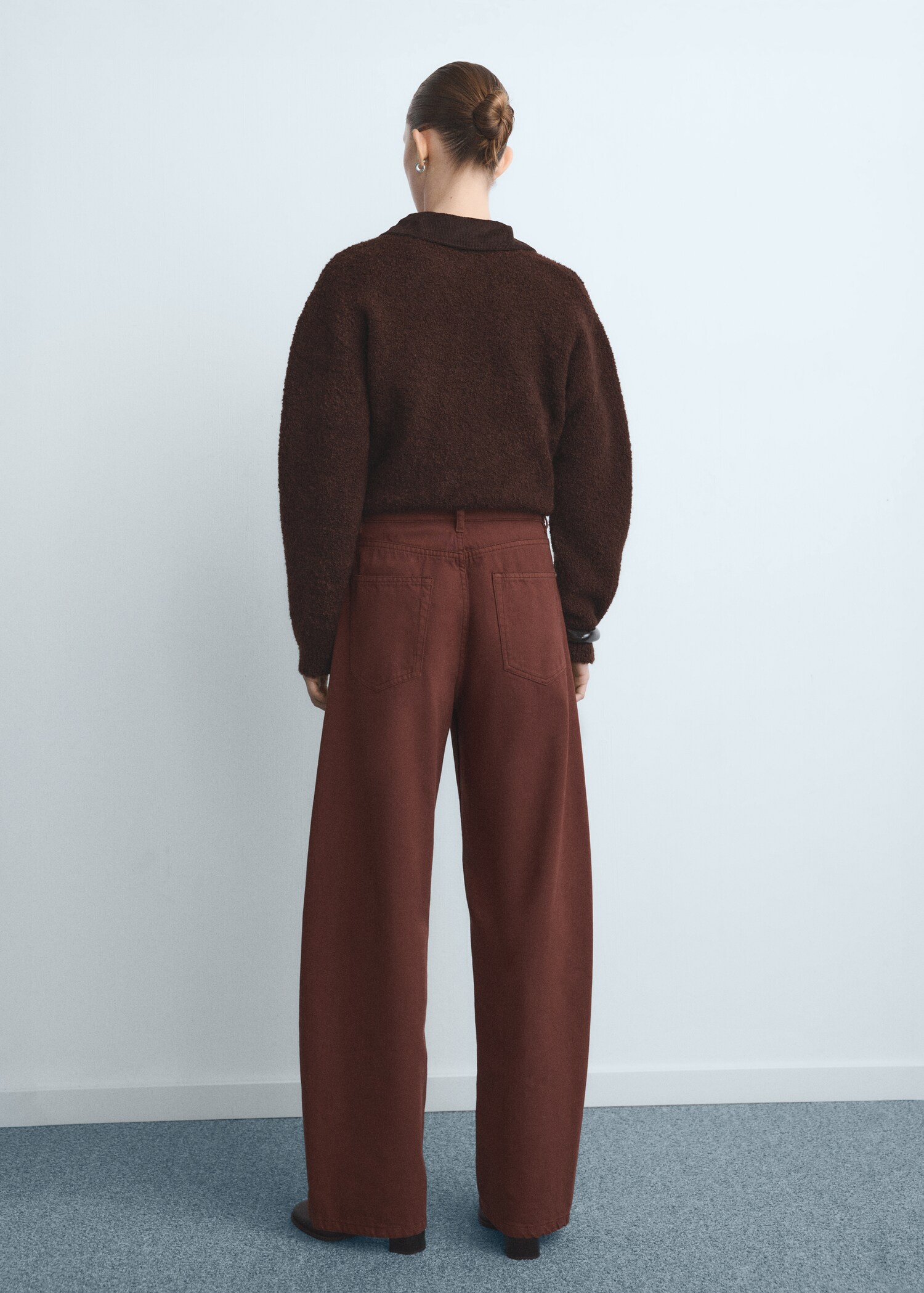 Mid-rise balloon jeans - Reverse of the article