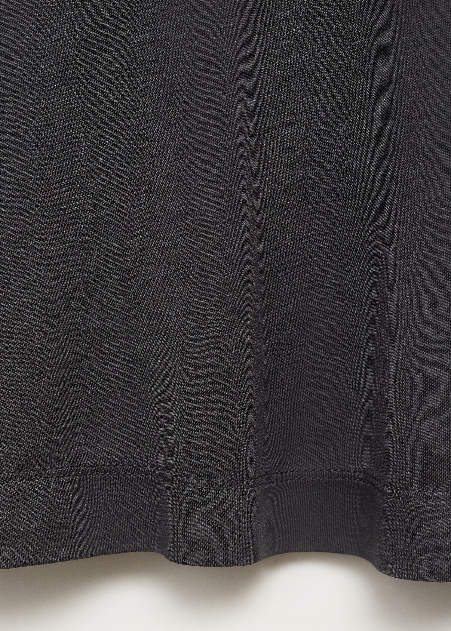 Short-sleeved micro-modal pyjama top - Details of the article 0