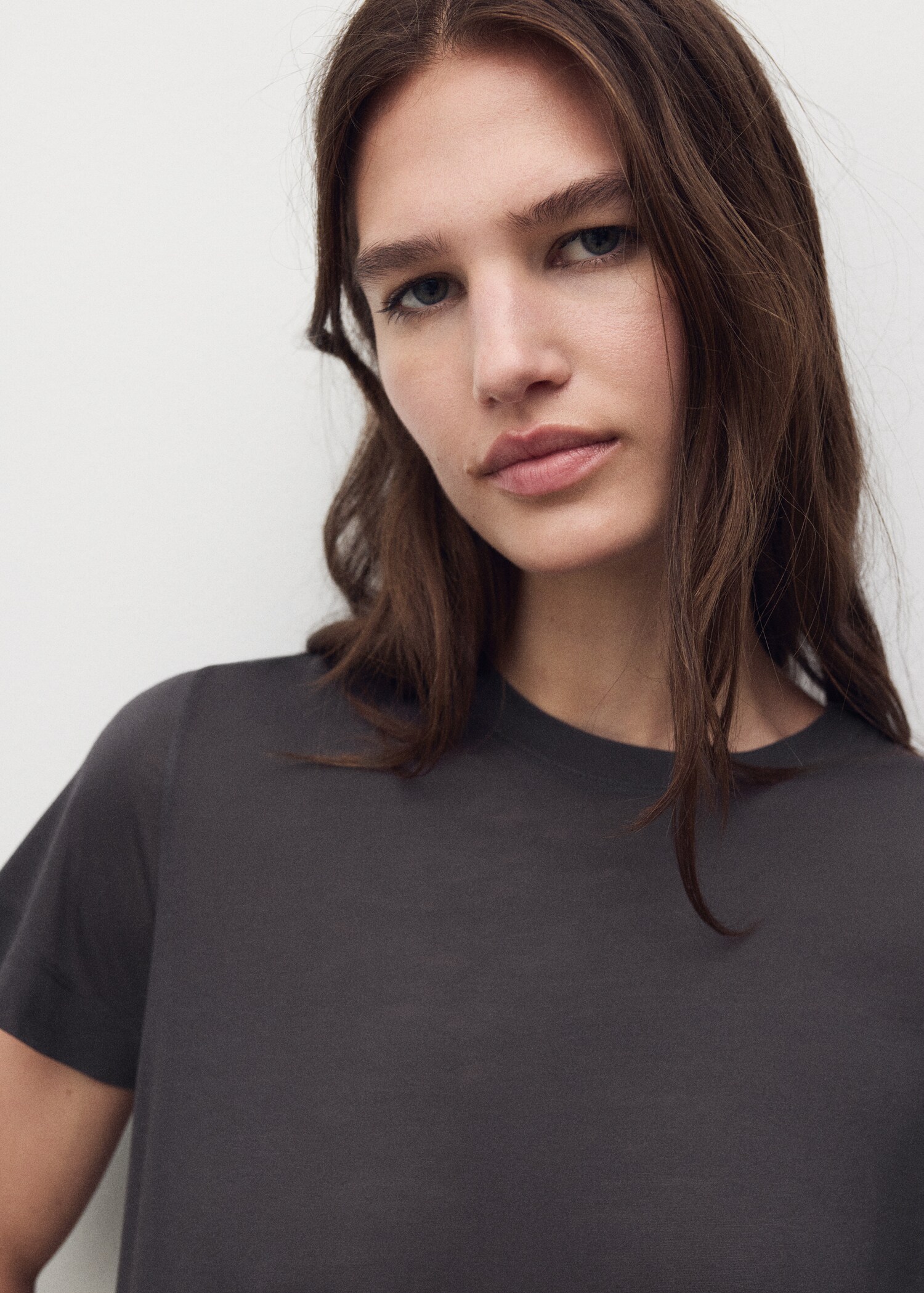 Short-sleeved micro-modal pyjama top - Details of the article 1