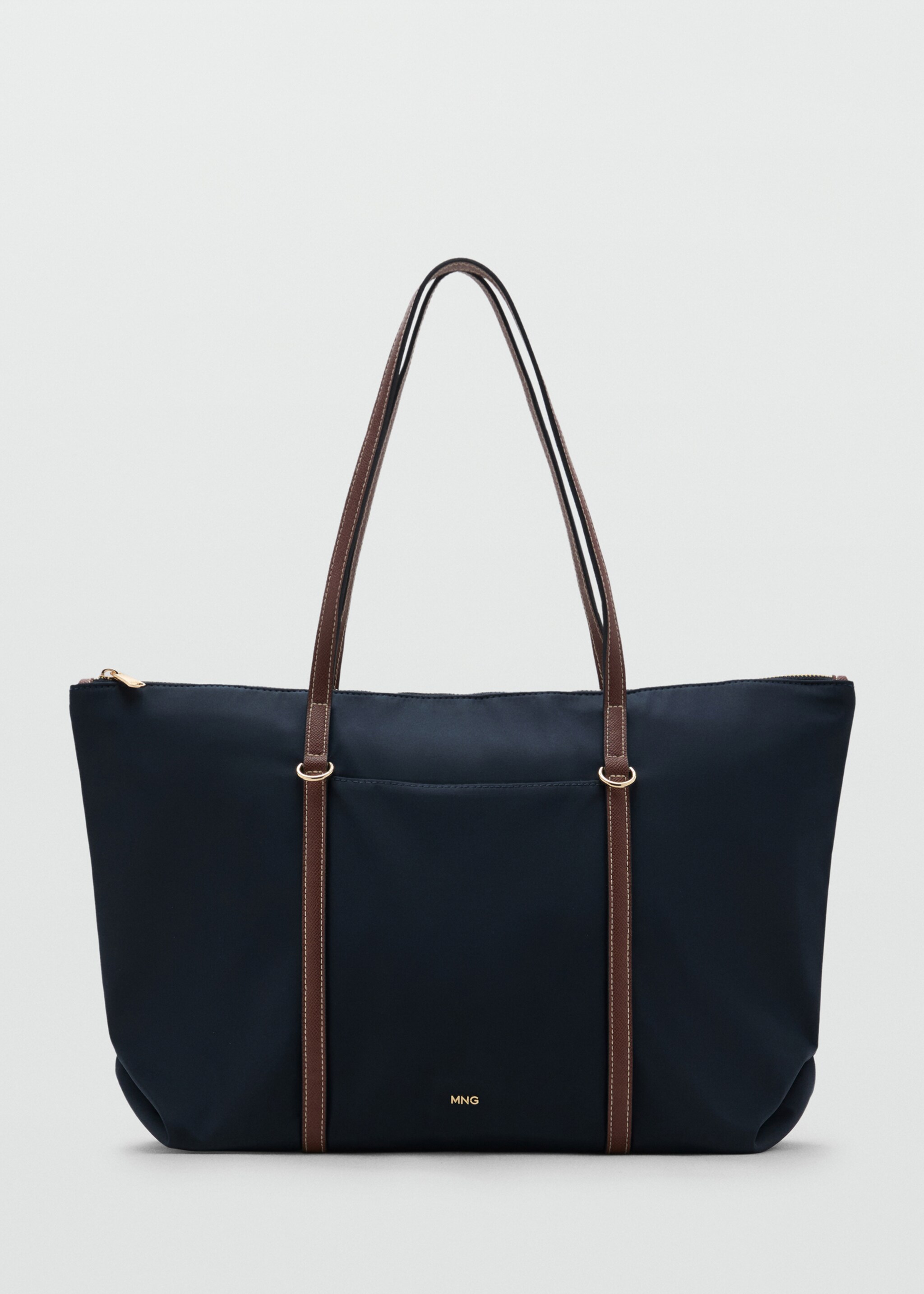 Shopper met dubbel handvat - Artikel zonder model, Marineblauw. Ref: 27021321-00.