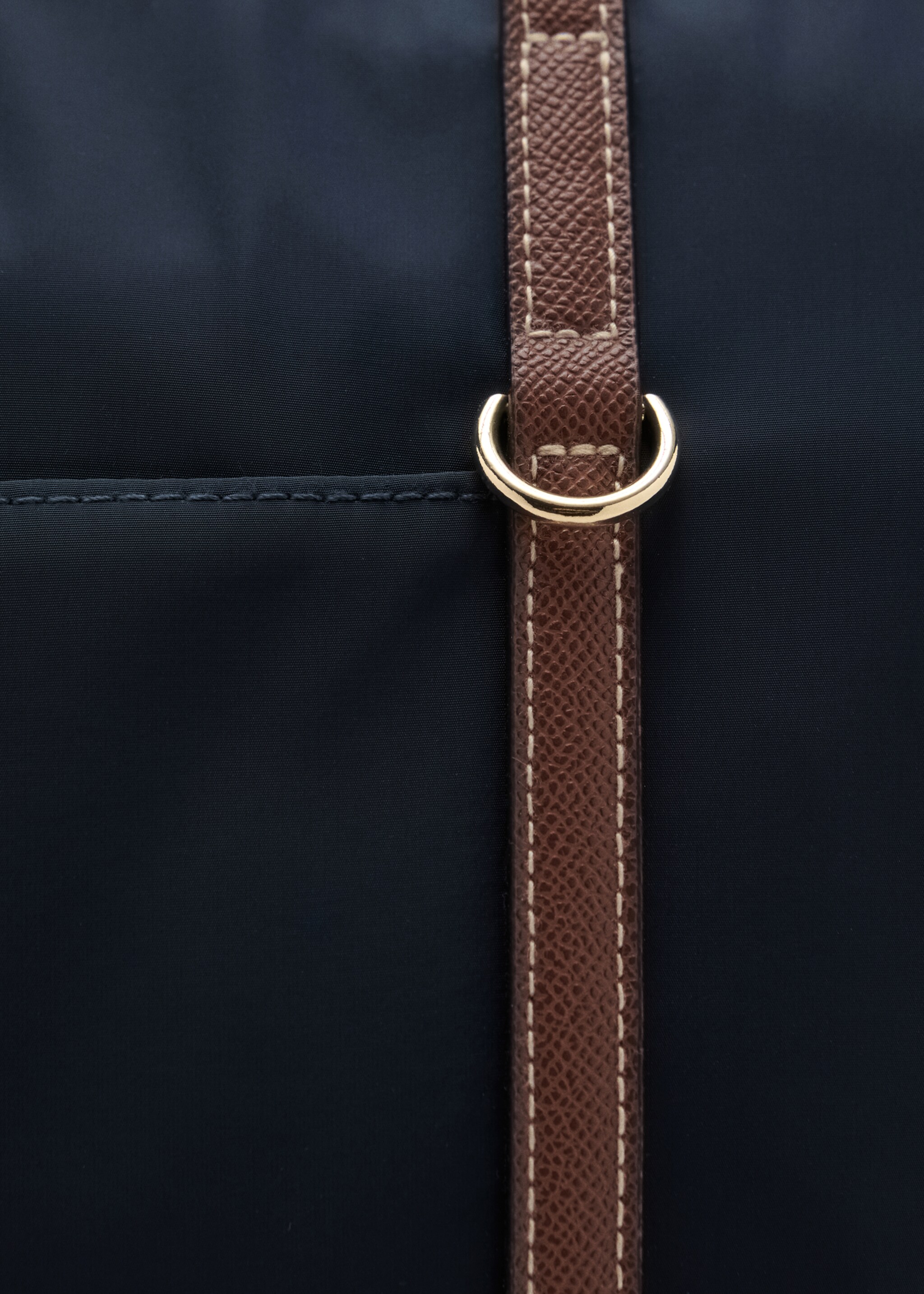 Shopper met dubbel handvat - Detail van het artikel 1, Marineblauw. Ref: 27021321-00.