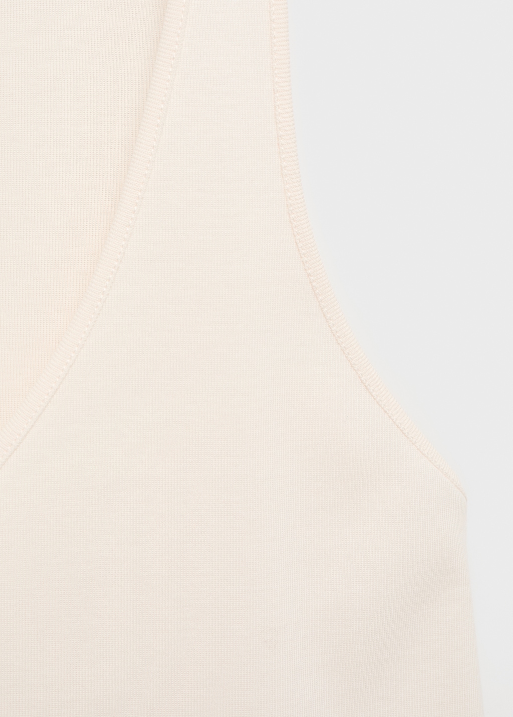 Cotton V-neck tank top