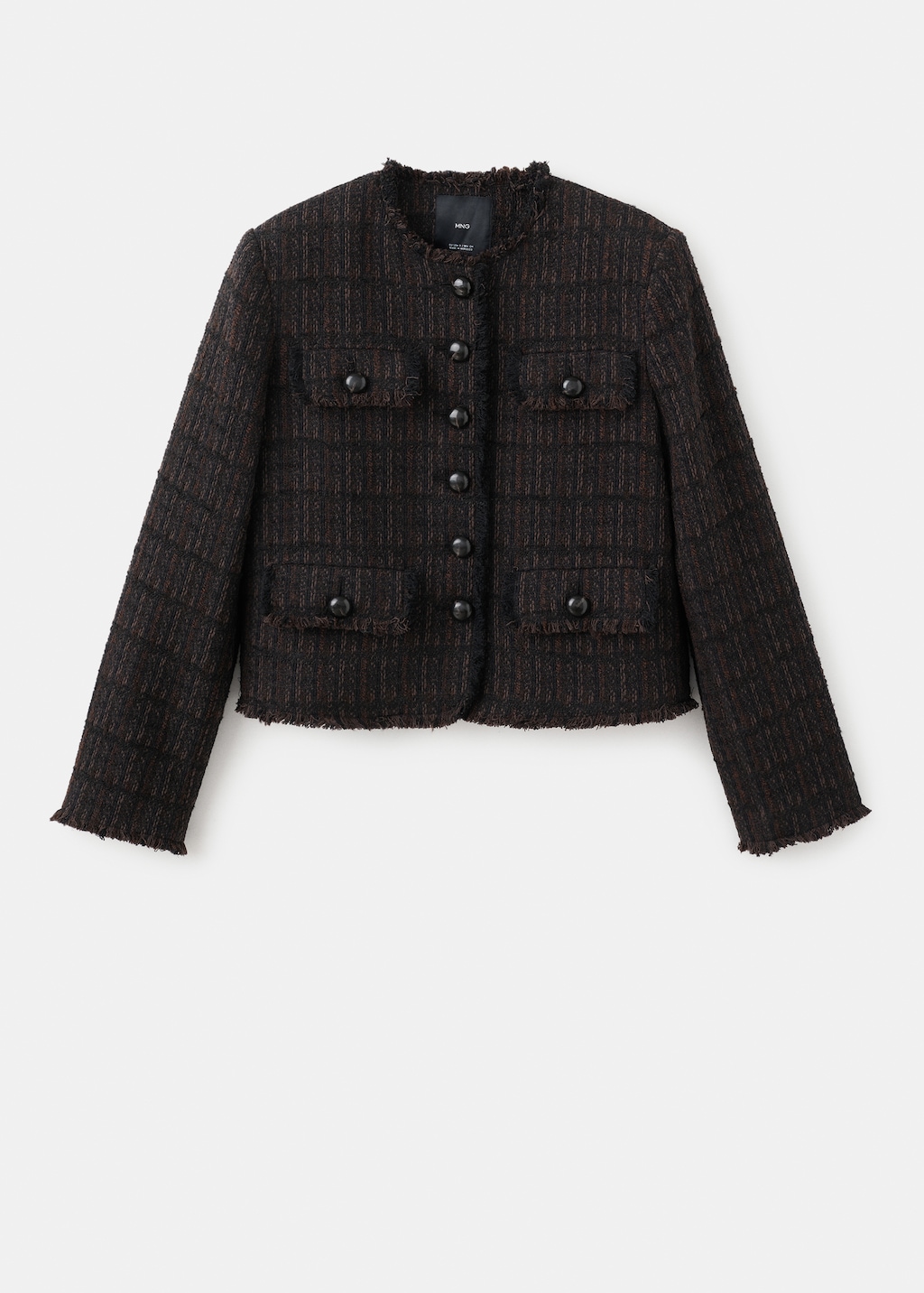 Pocket tweed jacket