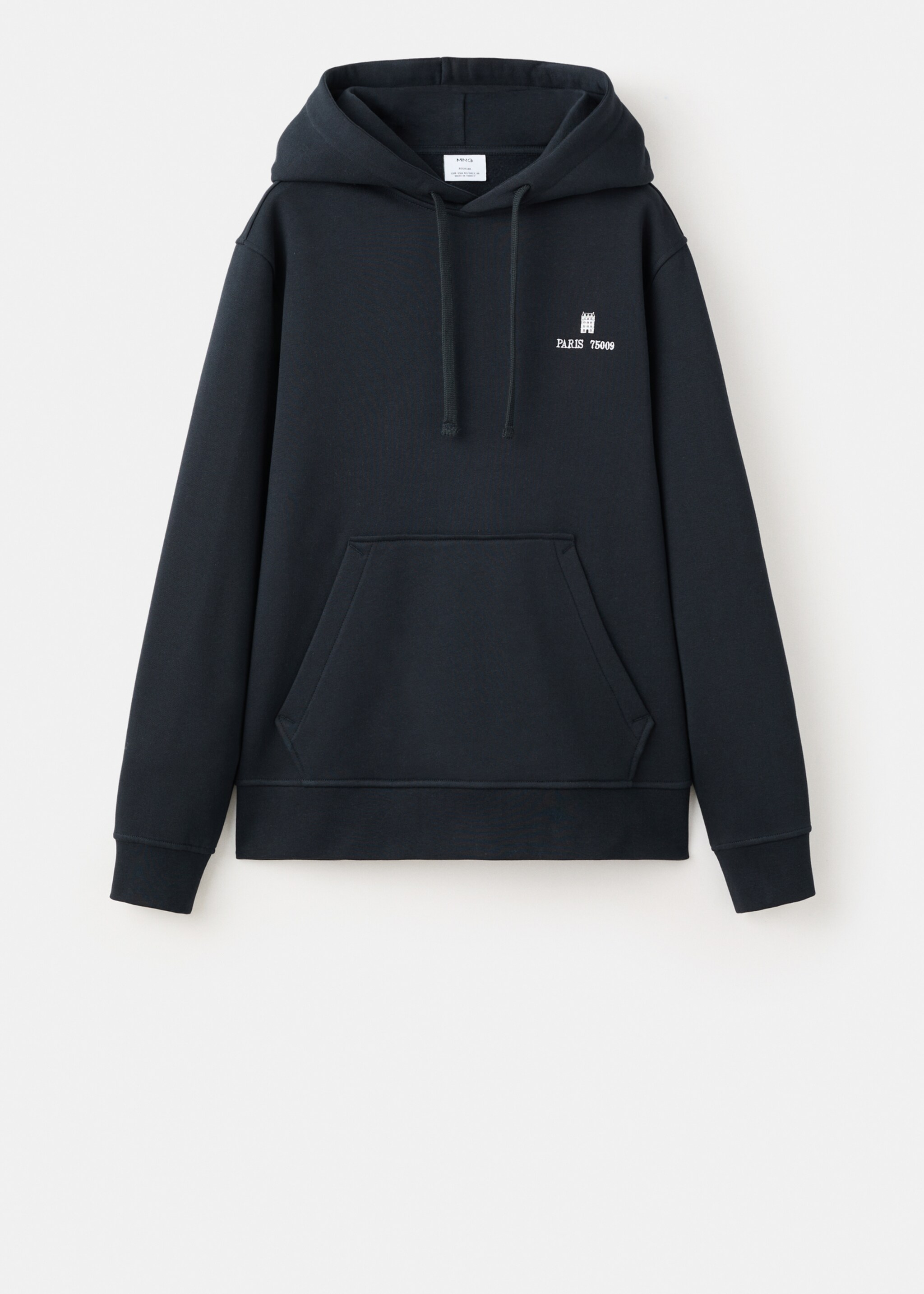 Camisola com capuz gráfico - Artigo sem modelo, Azul-marinho. Ref: 27021327-00.