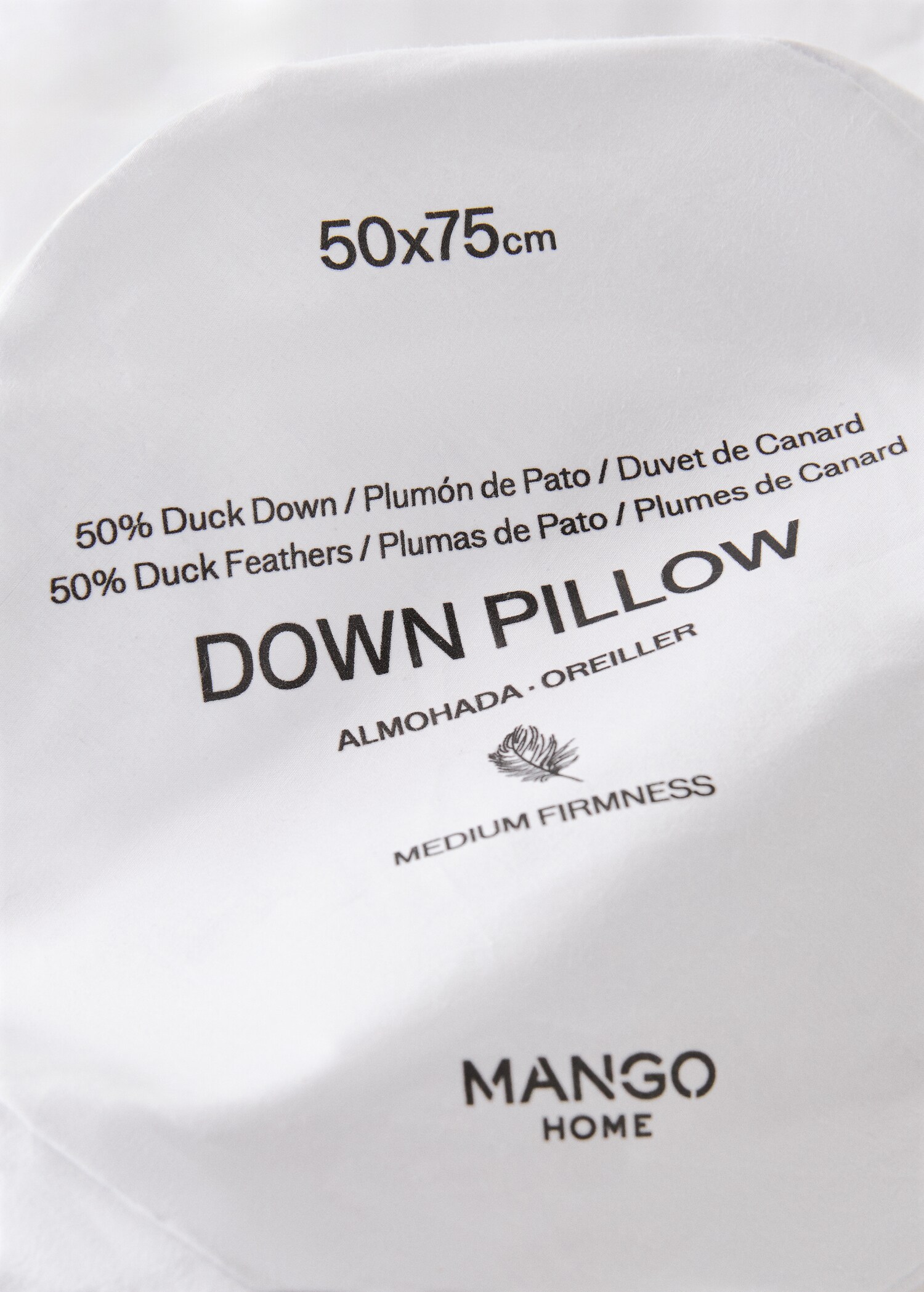 Výplň polštáře peří a prachové peří 3 komory 50 x 75 cm - Detail zboží 4