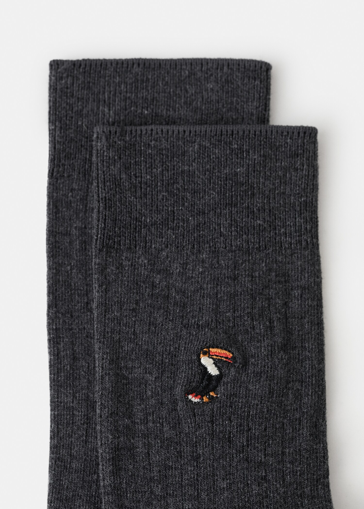 Chaussettes brodées coton - Verso de l’article