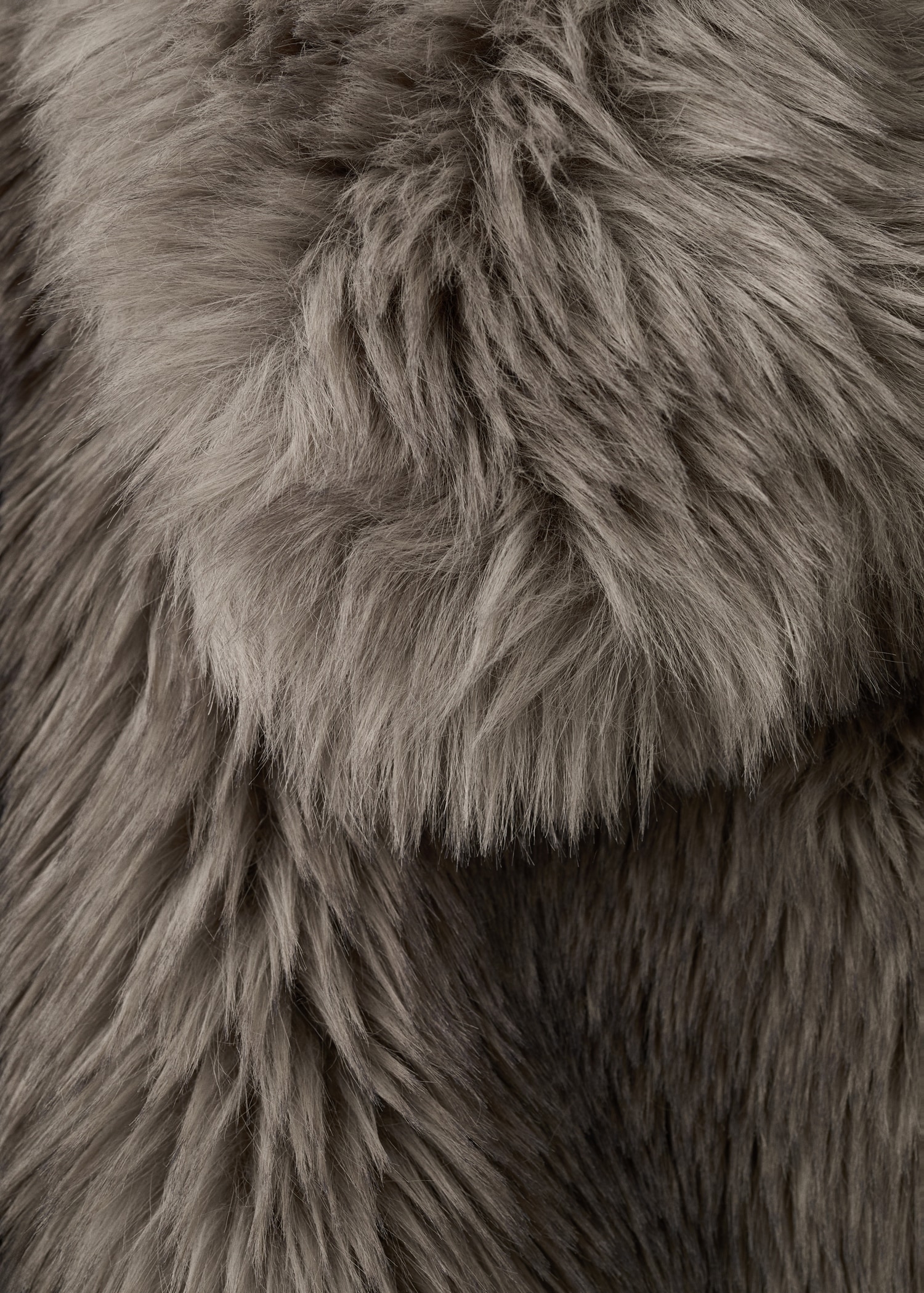 Faux fur effect jacket with lapels - Details of the article 0