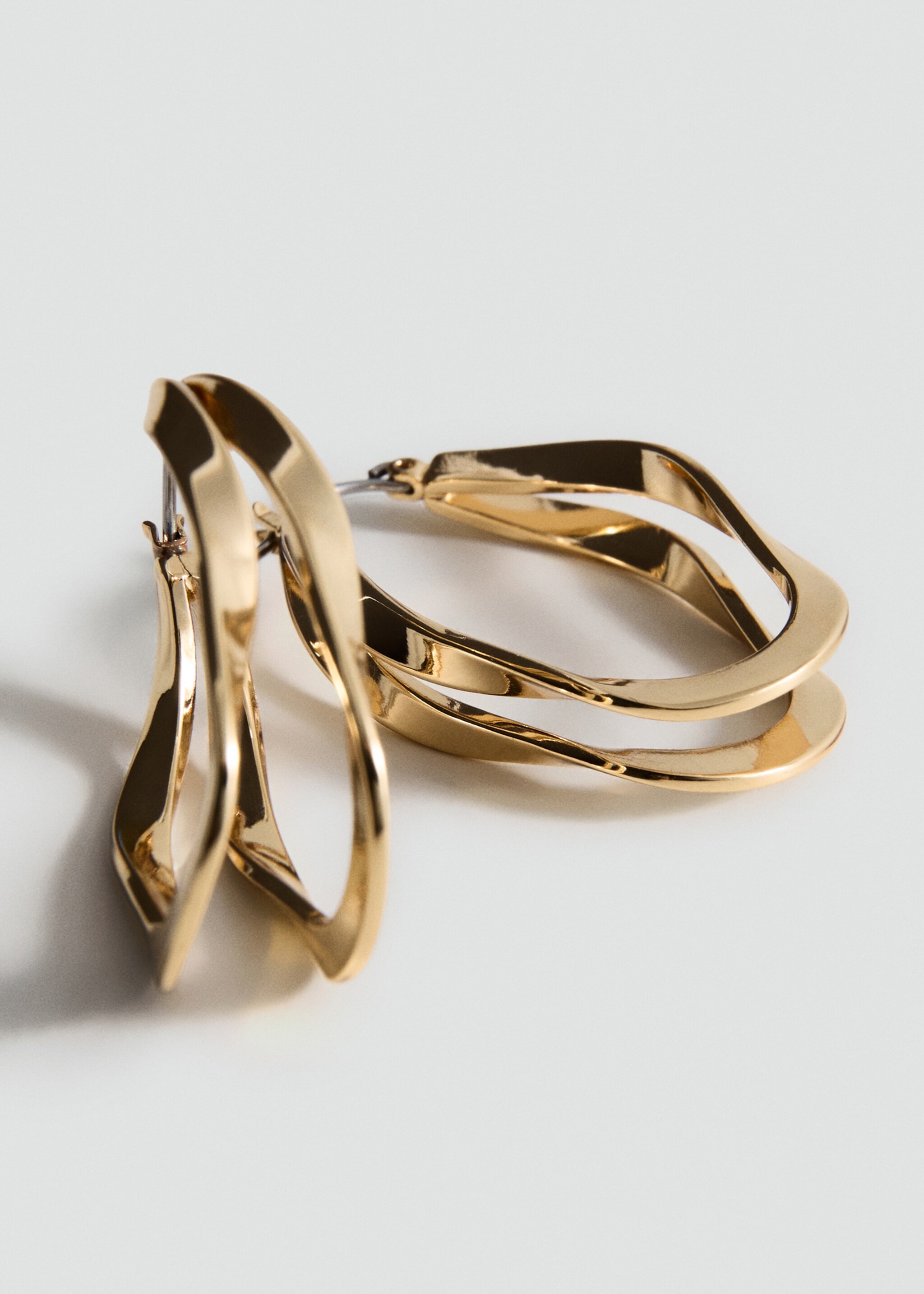 Pendientes aros irregulares - Detalle del artículo 1, Oro. Ref: 27021337-00.