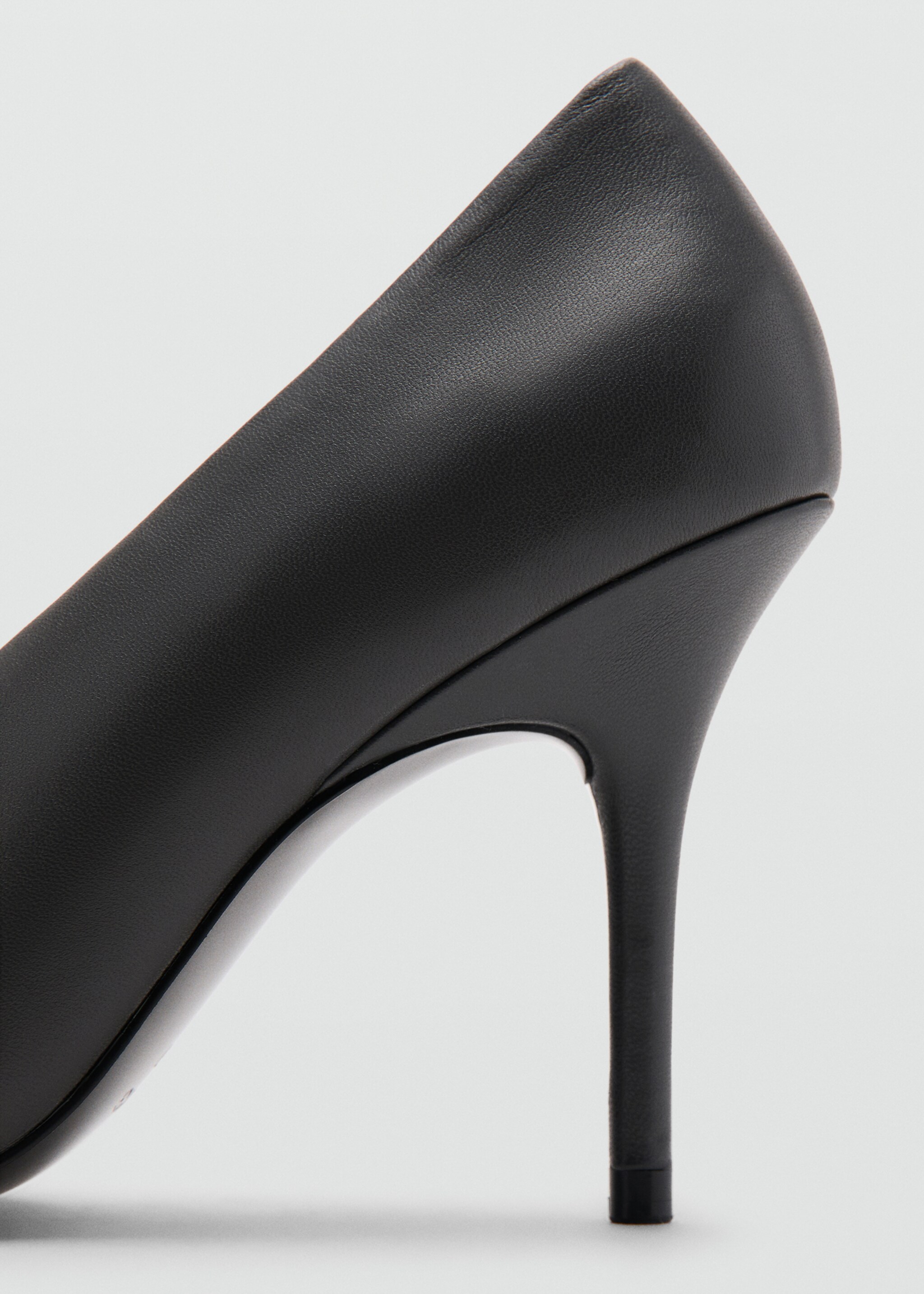 Round-toe leather high-heeled shoes - Details of the article 1, Grey. Ref: 27021347-00.