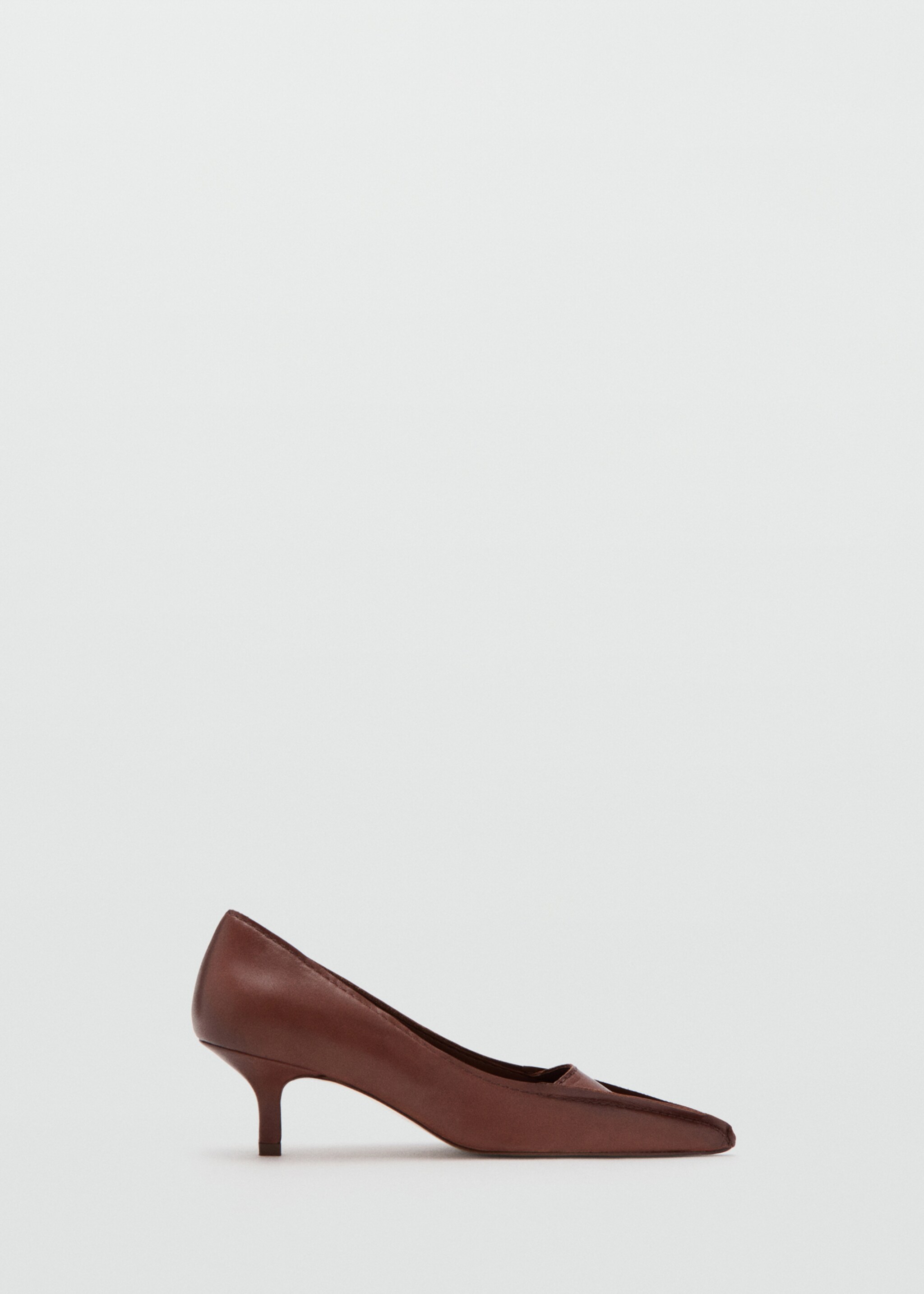 Kitten-heel leather shoes - Article without model, Brown. Ref: 27021348-00.