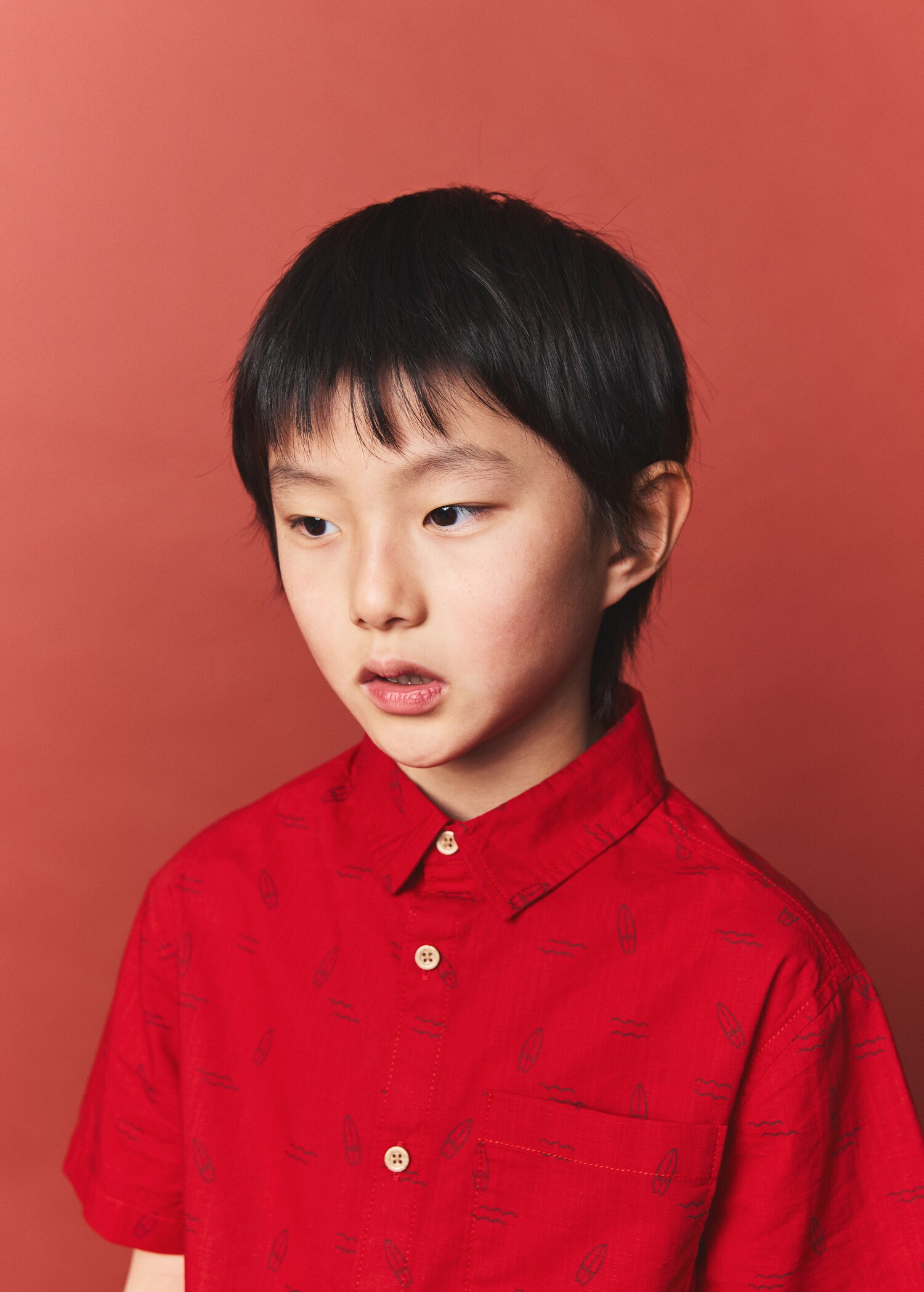 Printed short-sleeved shirt - Details of the article 1