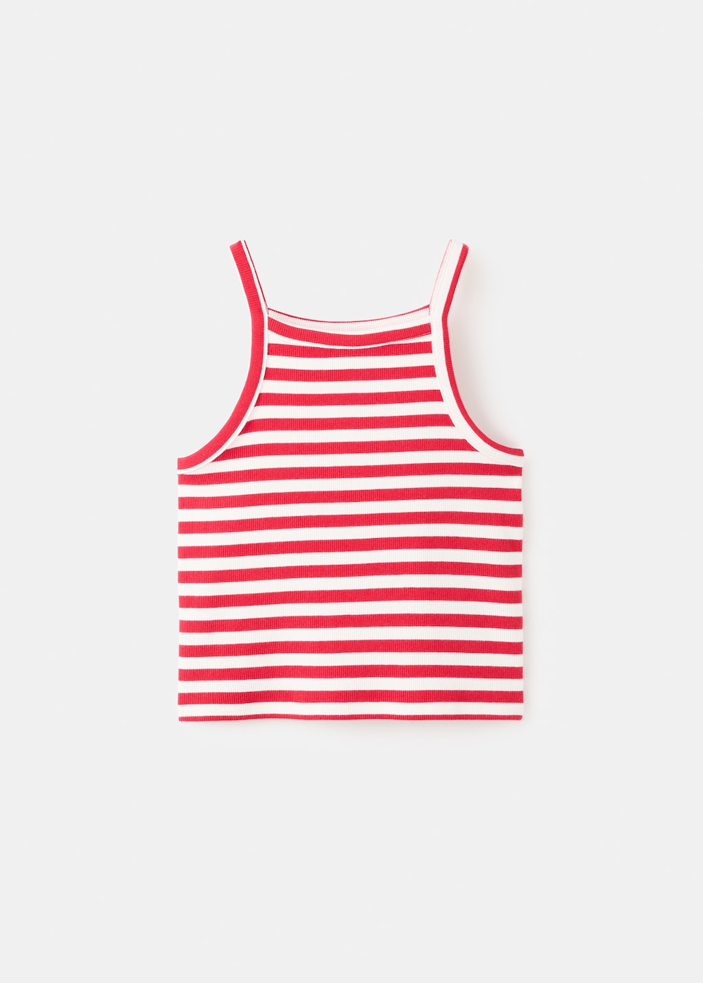 Striped rib T-shirt