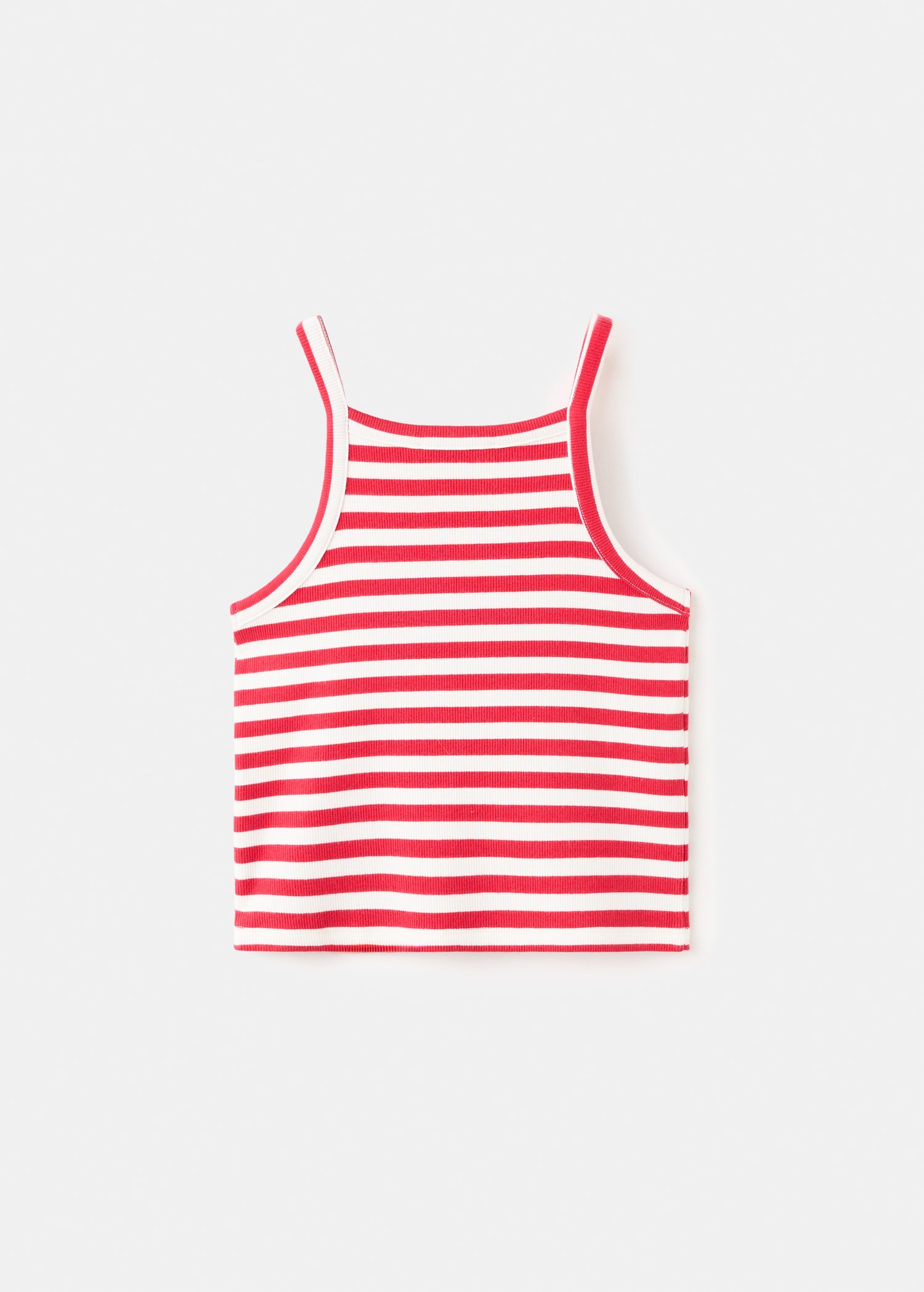 Striped rib T-shirt - Reverse of the article