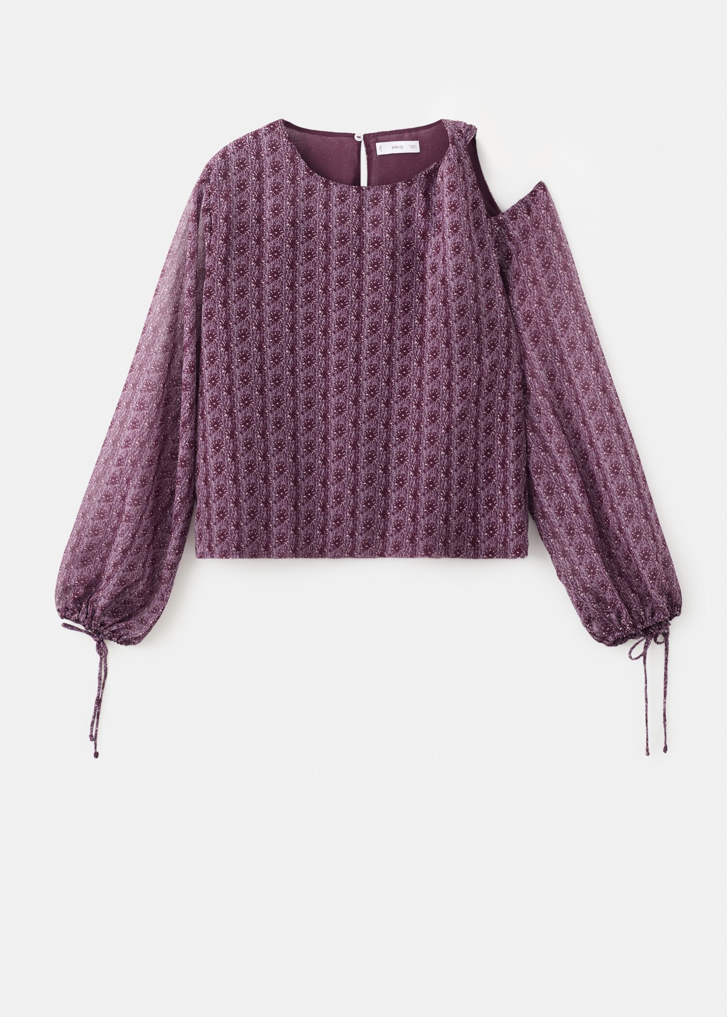 Printed blouse with cut-out - Article without model