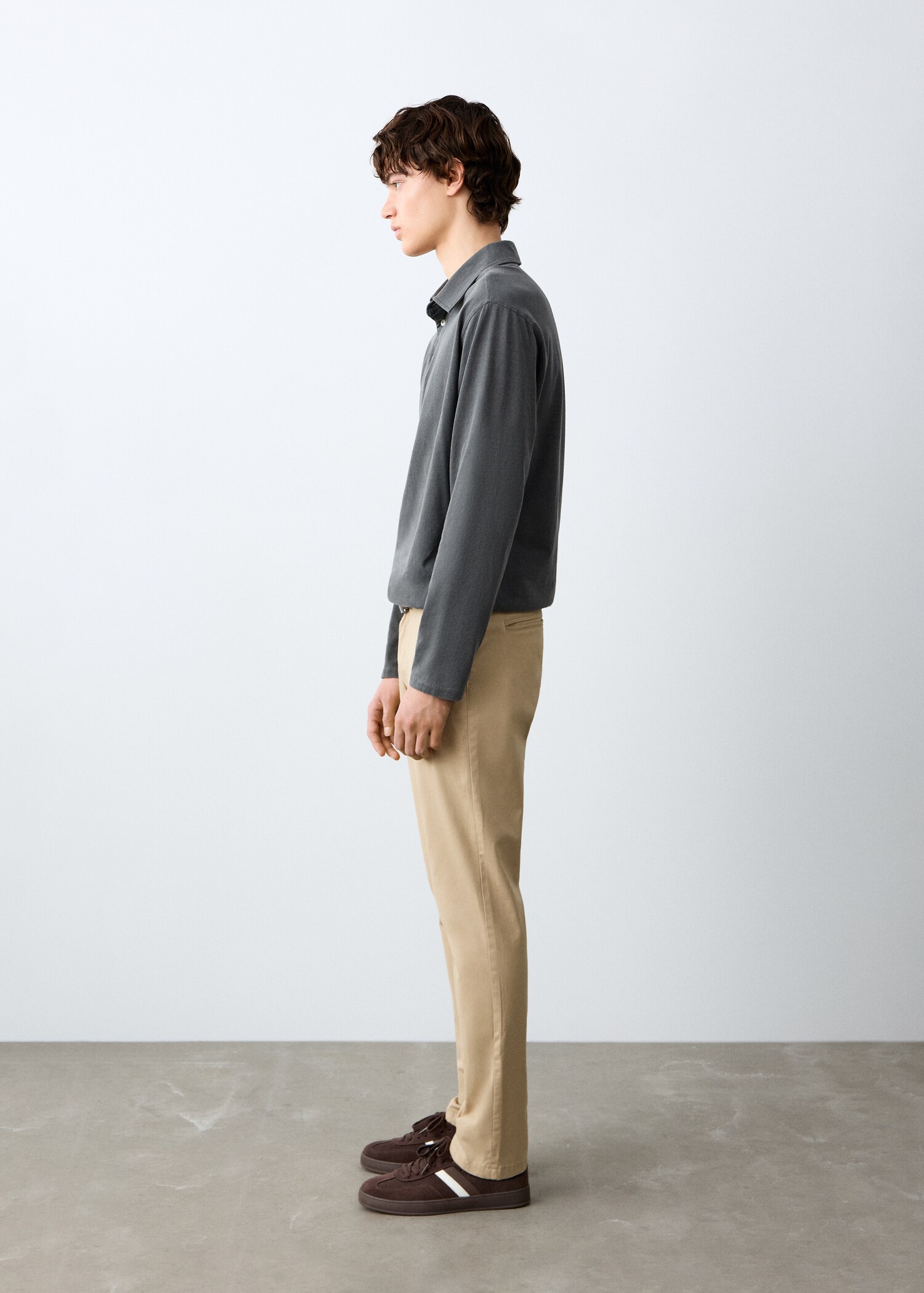 Trousers chino - Medium plane