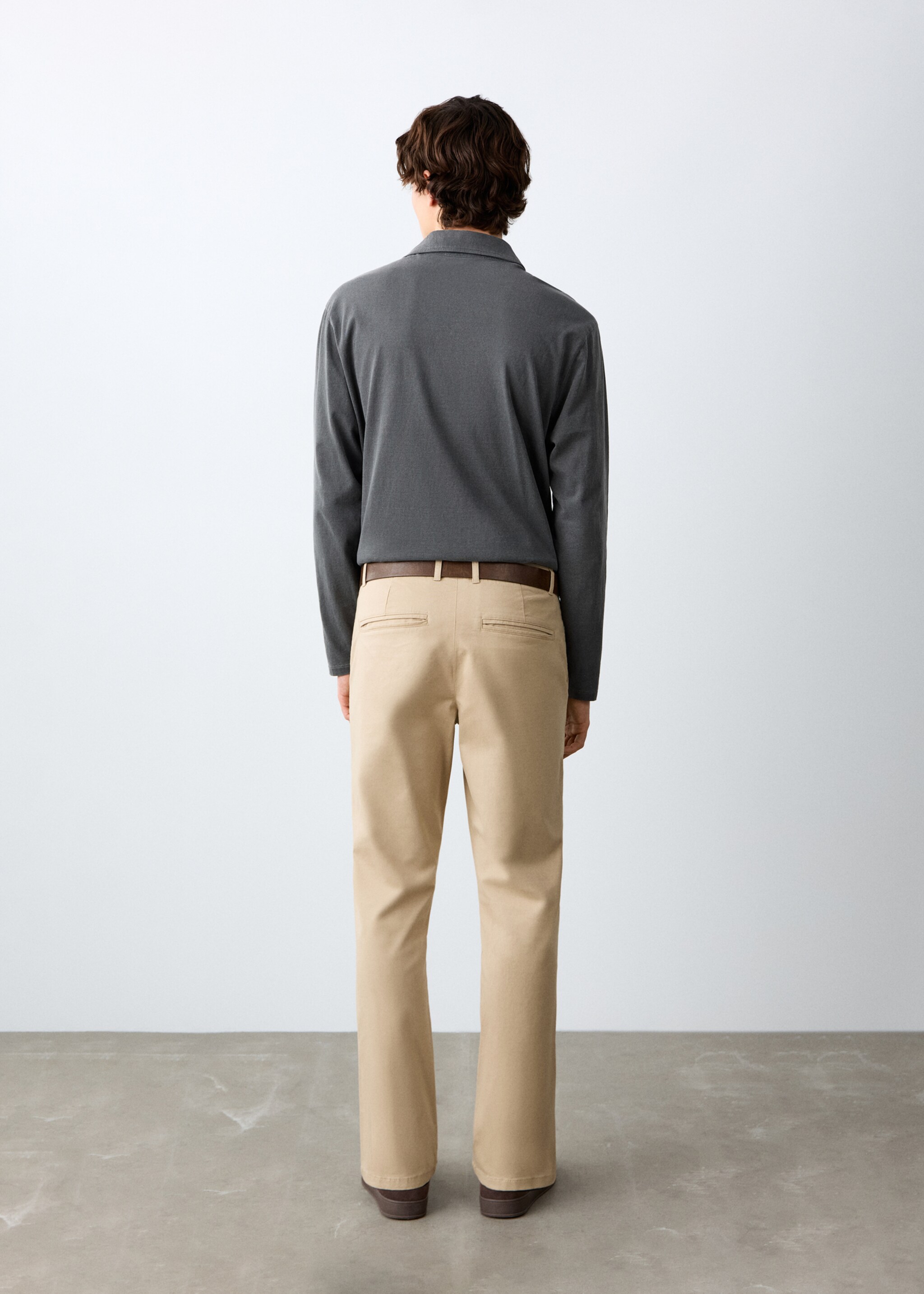 Pantalon chino - Verso de l’article, Beige. Ref: 27021513-00.
